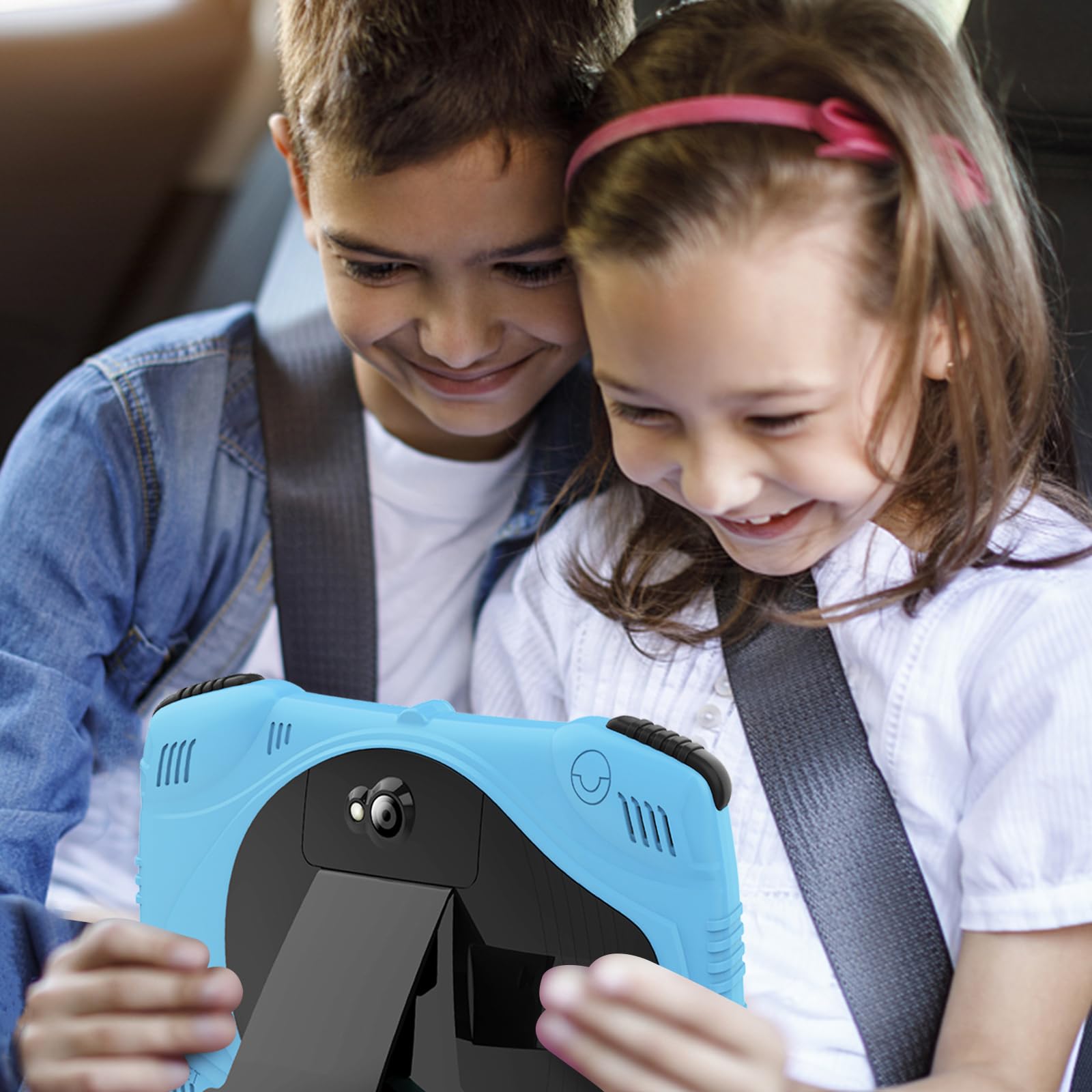7 inch Kids Tablet with 32GB Storage & WiFi - Android Learning Tablet for Toddlers Ages 3-7 | Includes Protective Case, Parental Controls & Preloaded Educational Content | Perfect for Home Learning, Travel & Entertainment (Boys & Girls)