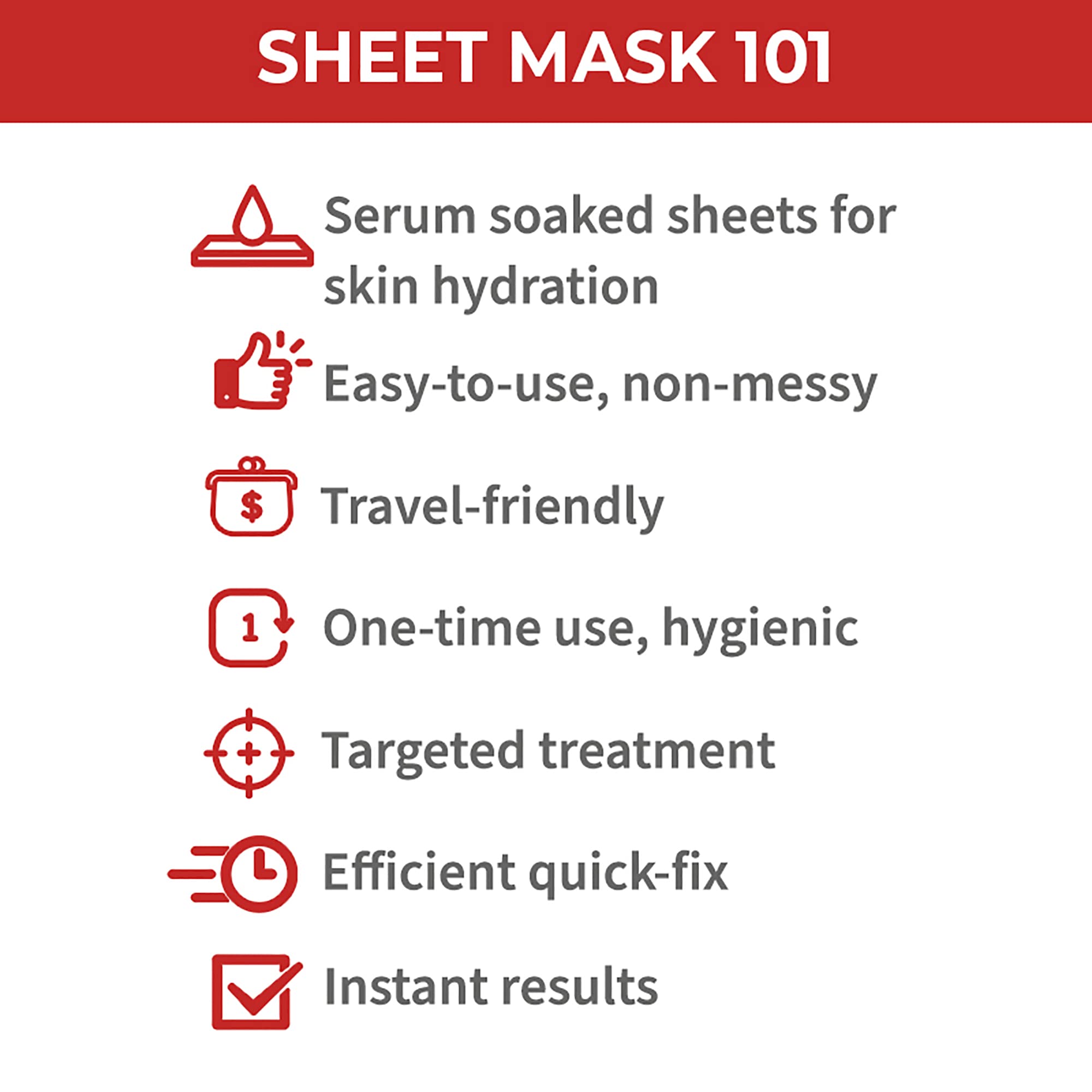 Naturals Skin Secrets Peptides & Goji Berry Bubble Sheet Mask - 0.67 oz Collagen Boosting Face Mask for Hydration & Anti-Aging | Perfect for Spa Night, Self-Care Routine & Glowing Skin