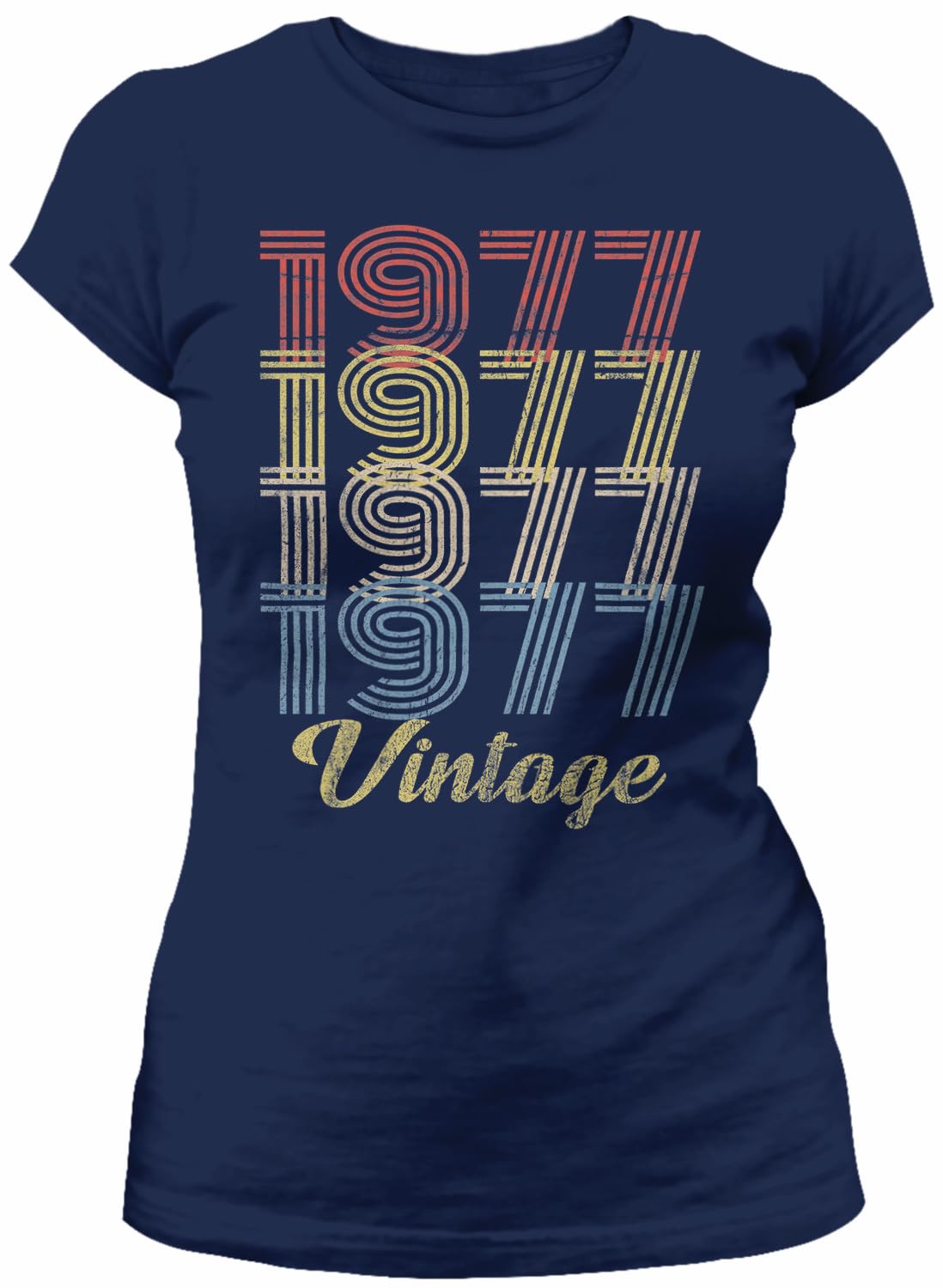 Vintage 1977 Retro 48th Birthday T-Shirt for Women - Funny 48 Year Old Birthday Gift Idea - Perfect for Birthday Parties & Milestone Celebrations