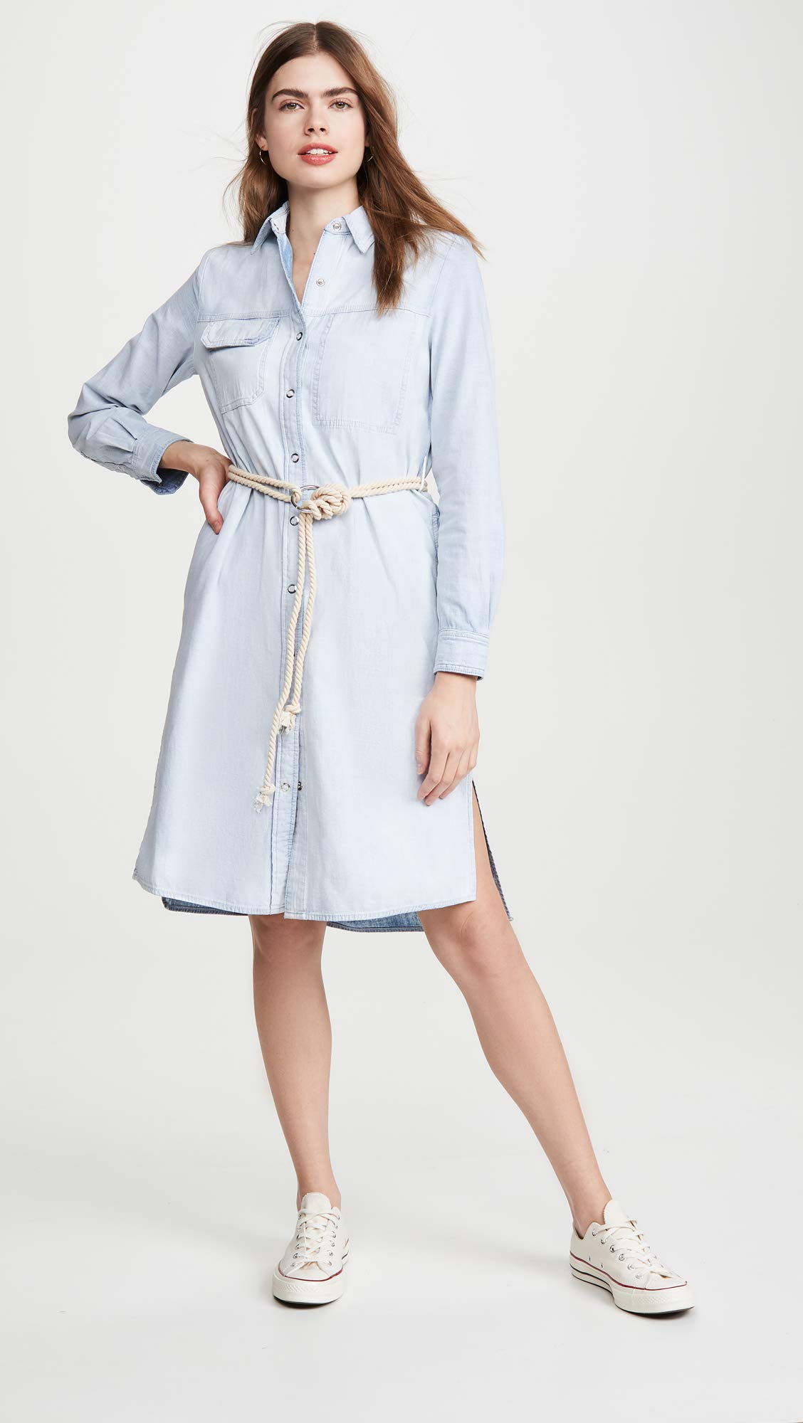 Women's Long Sleeve Cotton Shirt Dress by Taylor | Casual & Office Wear | Fall & Spring Outfit | Plus Size Available