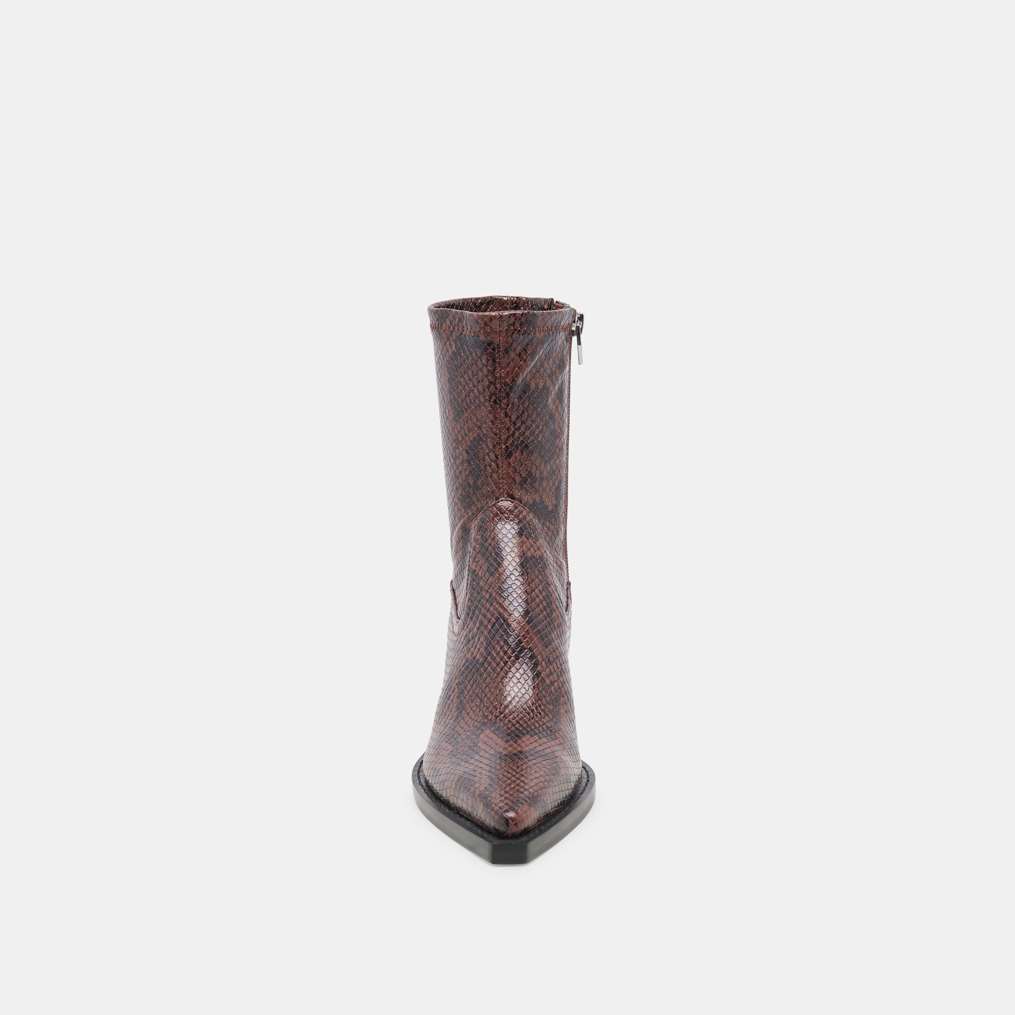 RUTGER Wide Calf Boots for Women - Java Brown Embossed Leather Stella Style - Perfect for Fall, Winter & Casual Outfits