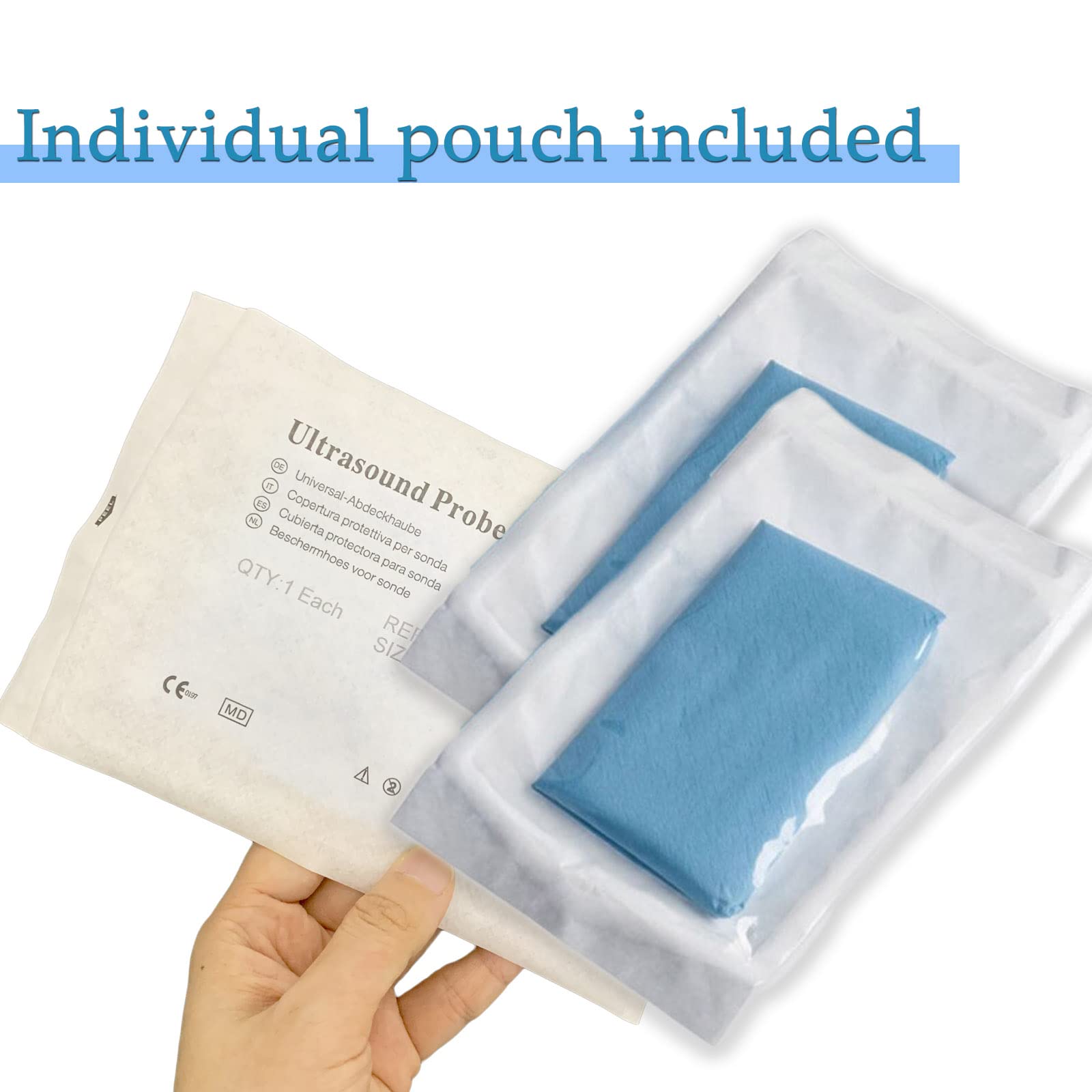 Disposable Ultrasound Probe Cover - Latex-Free Sterile Transducer Protector (5