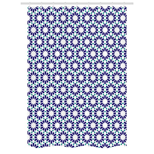Indigo Dark Seafoam and White