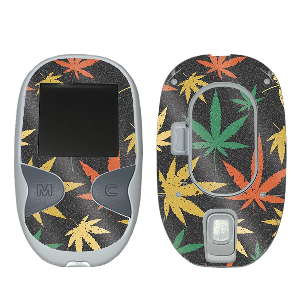 MightySkins Glossy Glitter Skin Cover for Care Touch Glucose Meter - Rastafari Kush Design | Protective & Durable High-Gloss Finish | Easy to Apply | Made in USA | Perfect for Diabetes Management & Stylish Protection