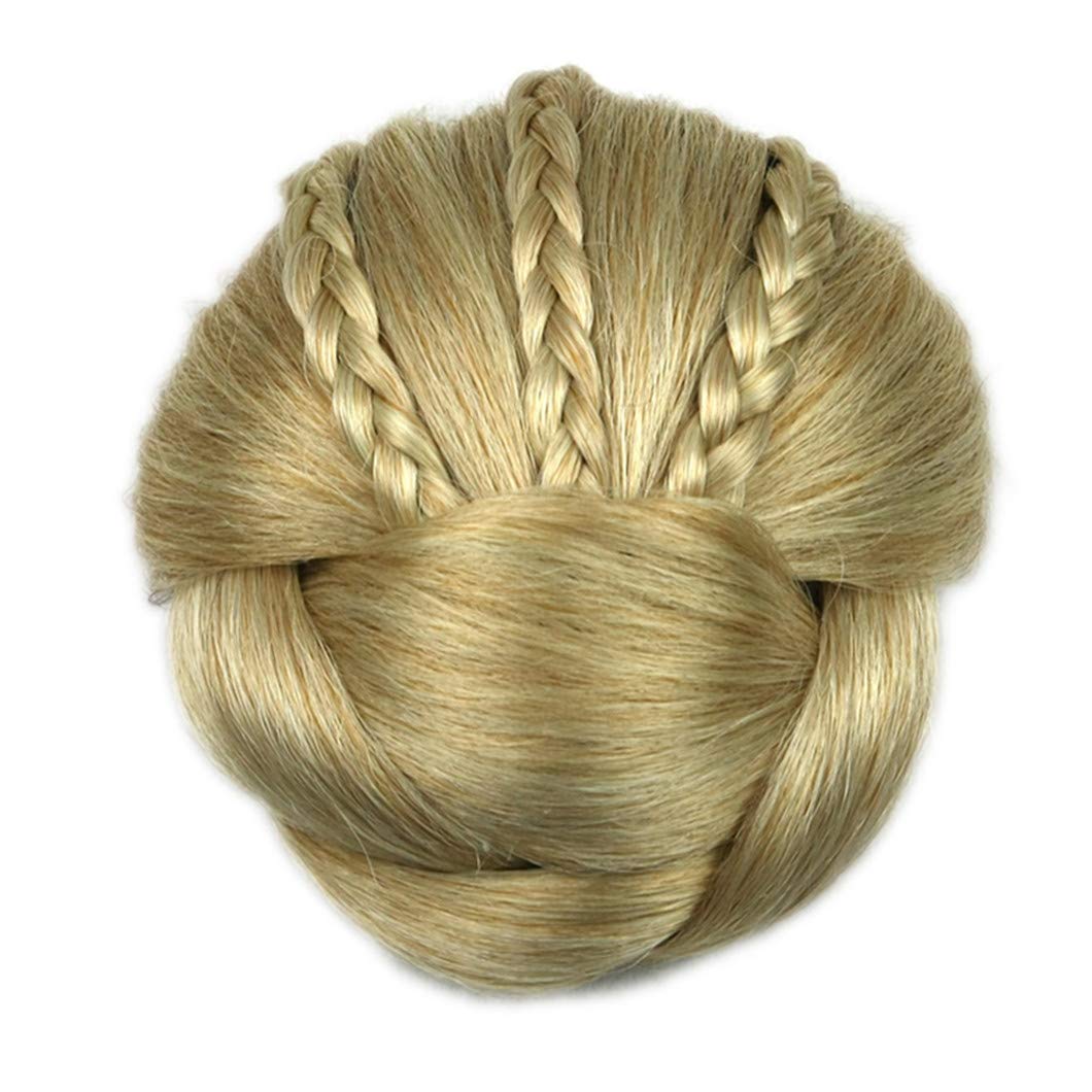 6 Colors Synthetic Braided Hair Bun Donut - Clip In Hair Rollers & Headwear Accessories for Women | Perfect for Parties, Weddings & Everyday Styling