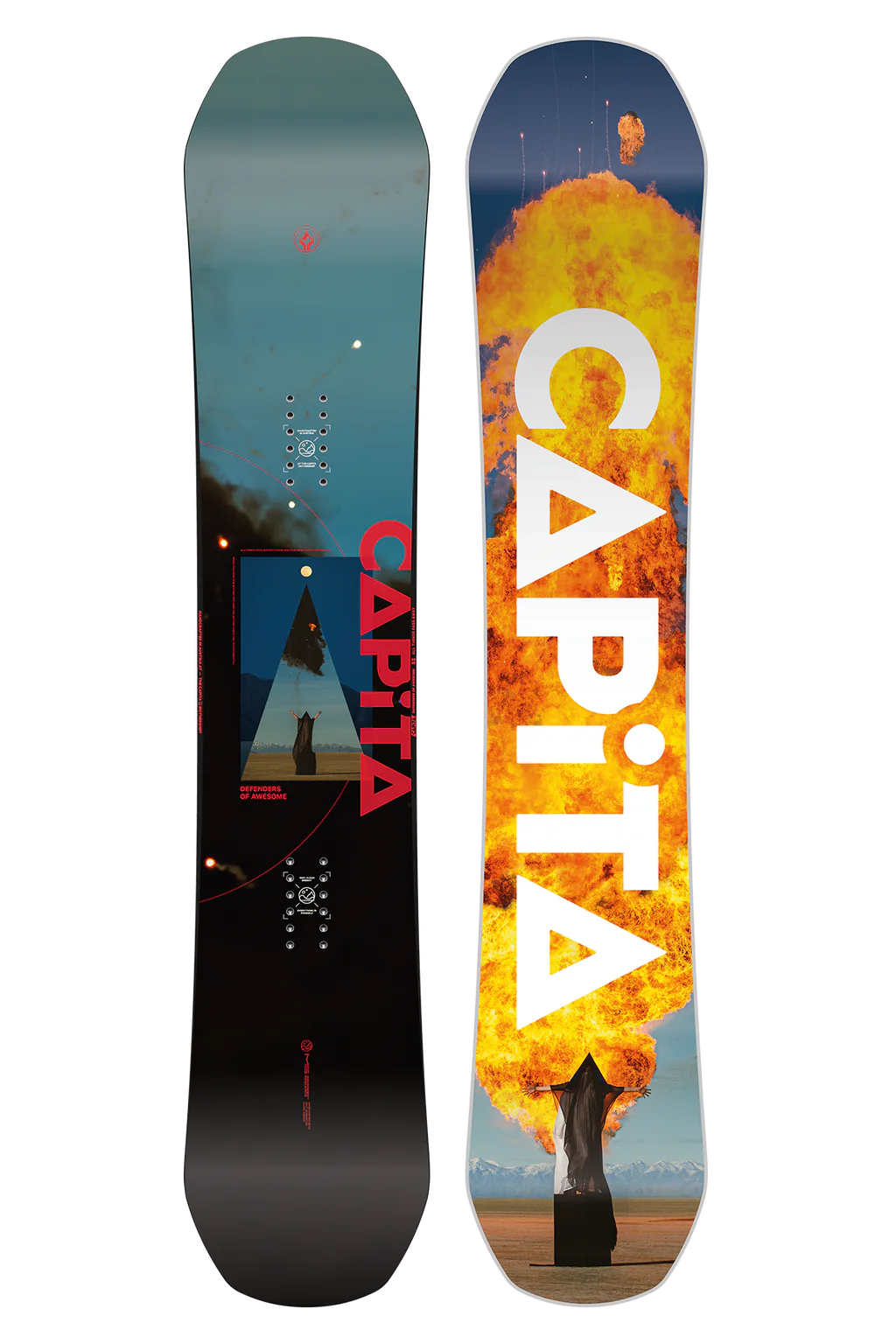 Capita DOA Defenders Of Awesome Snowboard 2025 - 152cm Freestyle All-Mountain Snowboard for Men & Women | Perfect for Park, Powder & Backcountry Riding
