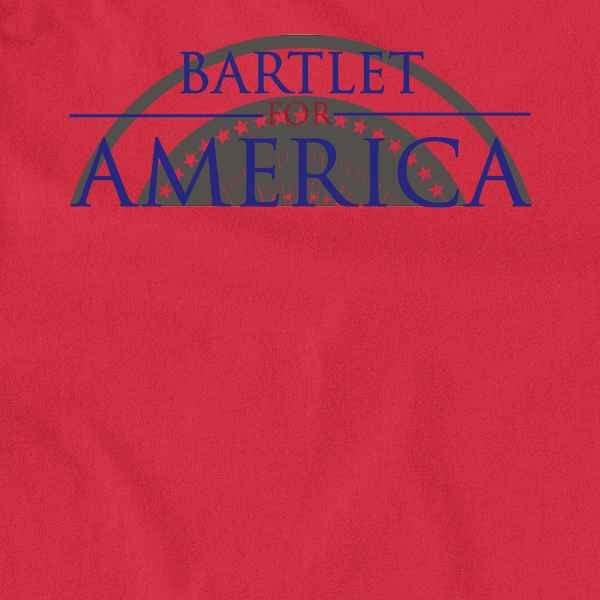 Pop Threads Jed Bartlet for America Presidential Campaign Graphic T-Shirt for Men - Political Satire Tee, Funny Election Shirt, Casual Wear for Campaign Events & College Parties
