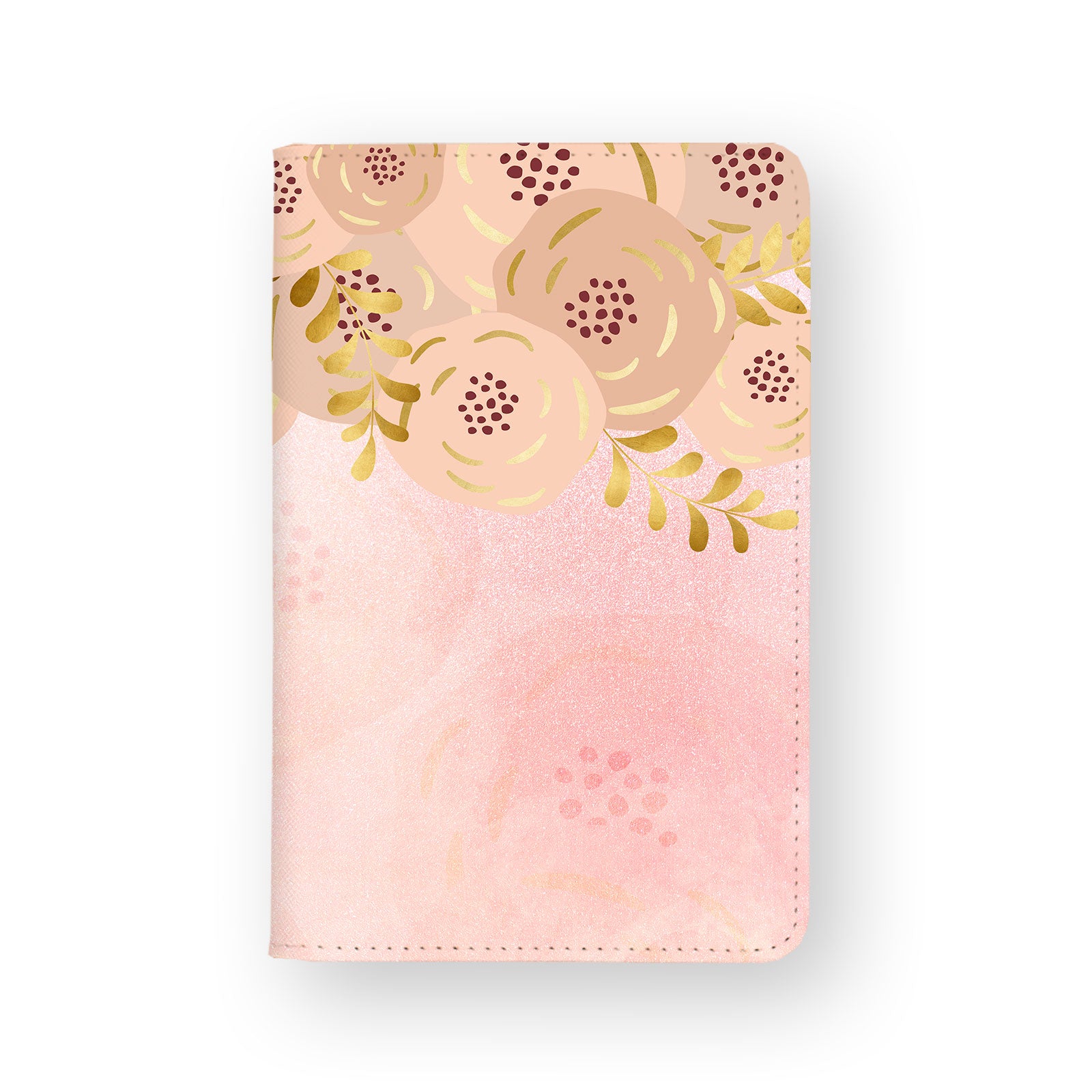 Pink Flower Travel Wallet - RFID Blocking Passport Holder for Women - Perfect for Airplane, Vacation & International Trips