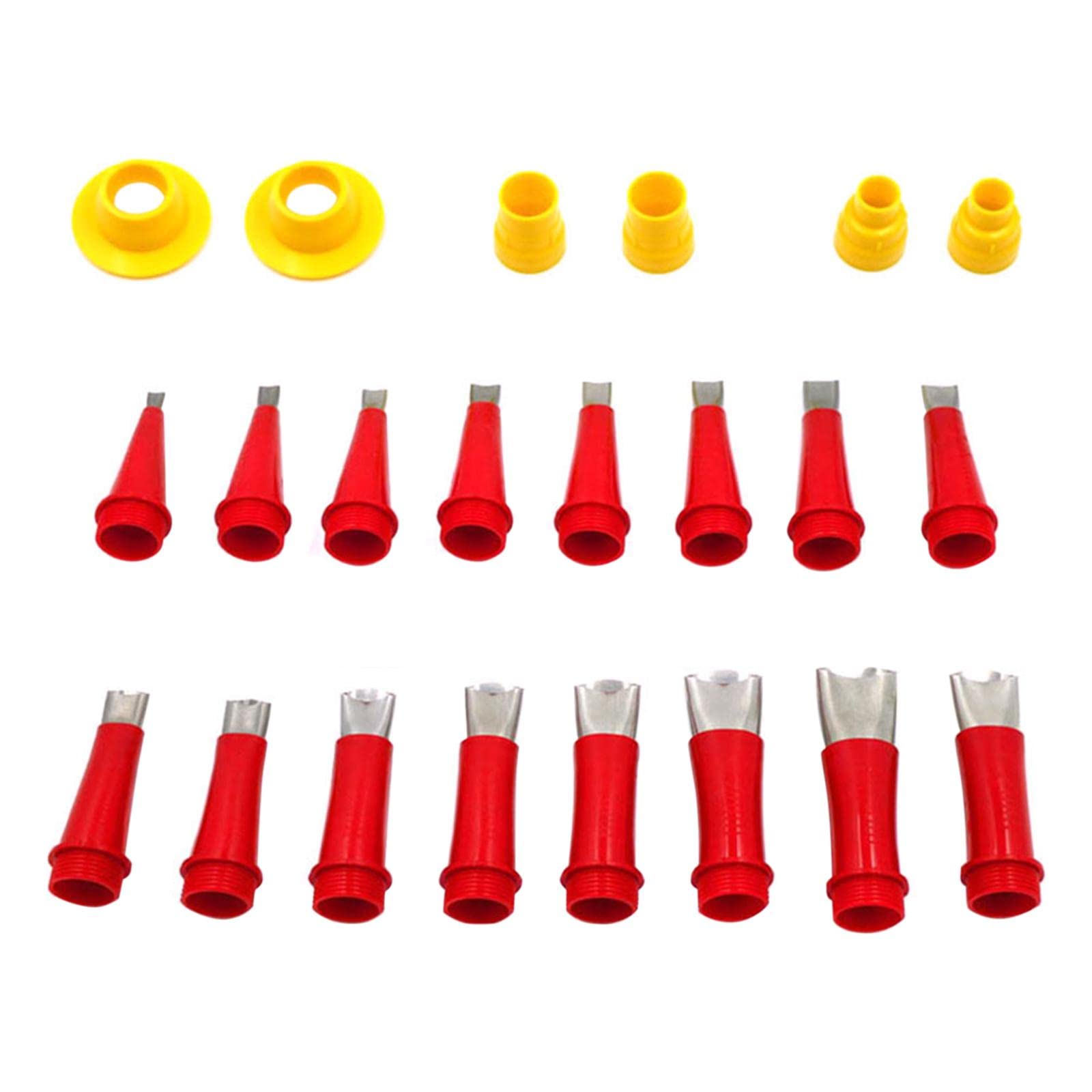 Gazechimp 22-Piece Caulk Nozzle Applicator Set with Base Filling Tool - Professional Caulking Finishing Nozzles for Kitchen, Bathroom & Sausage Caulking Gun | Perfect for DIY Home Improvement, Sealant Application & Tile Work