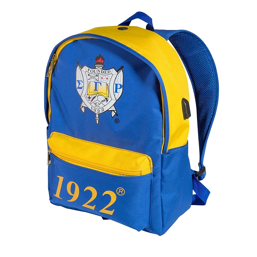 Sigma Gamma Rho Sorority USB Backpack - Stylish College Laptop Bag with USB Charging Port for Students & Professionals - Perfect for School, Work & Travel