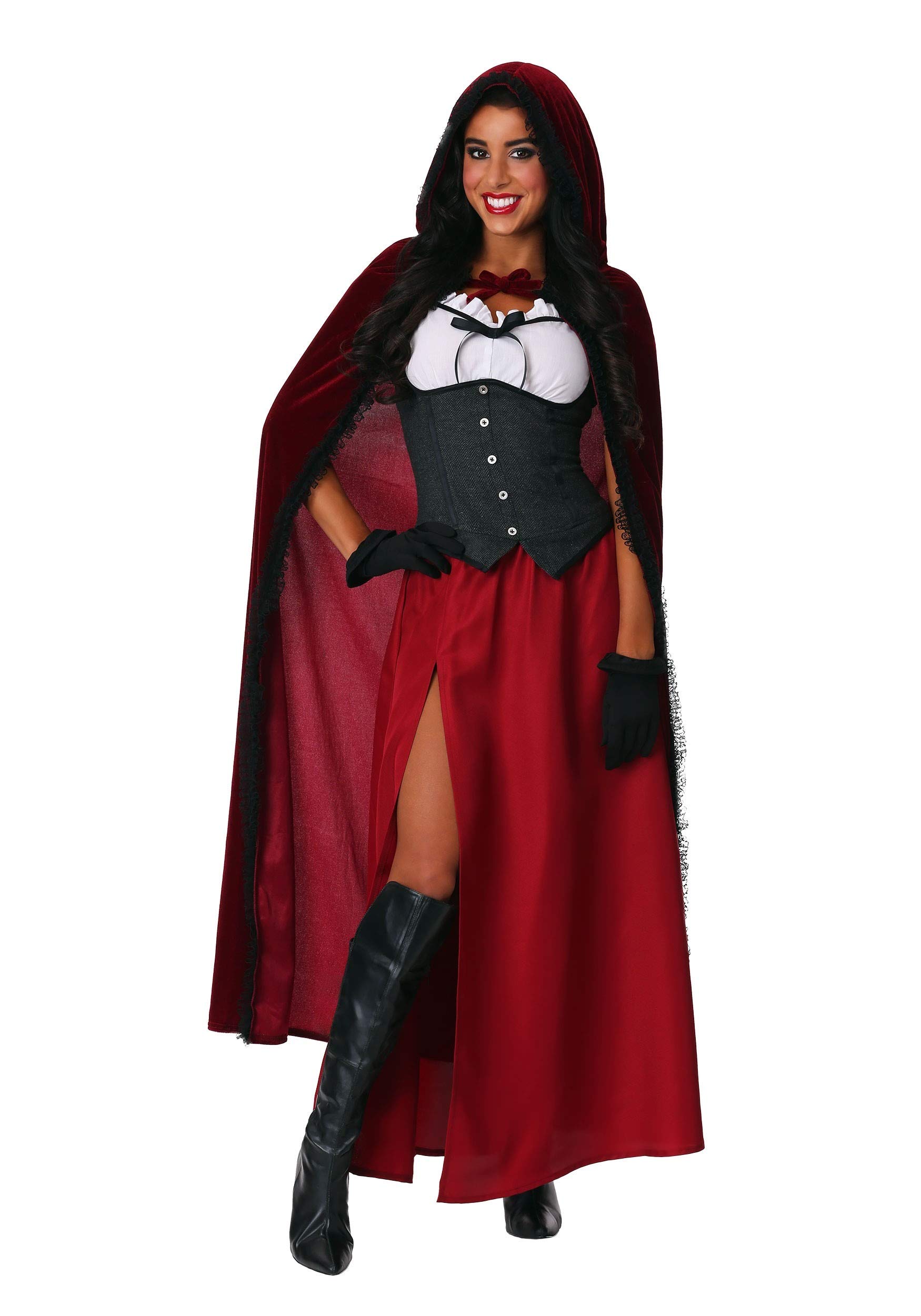 Women's Ravishing Red Riding Hood Costume - Halloween, Cosplay, Fairy Tale Dress for Parties & Themed Events