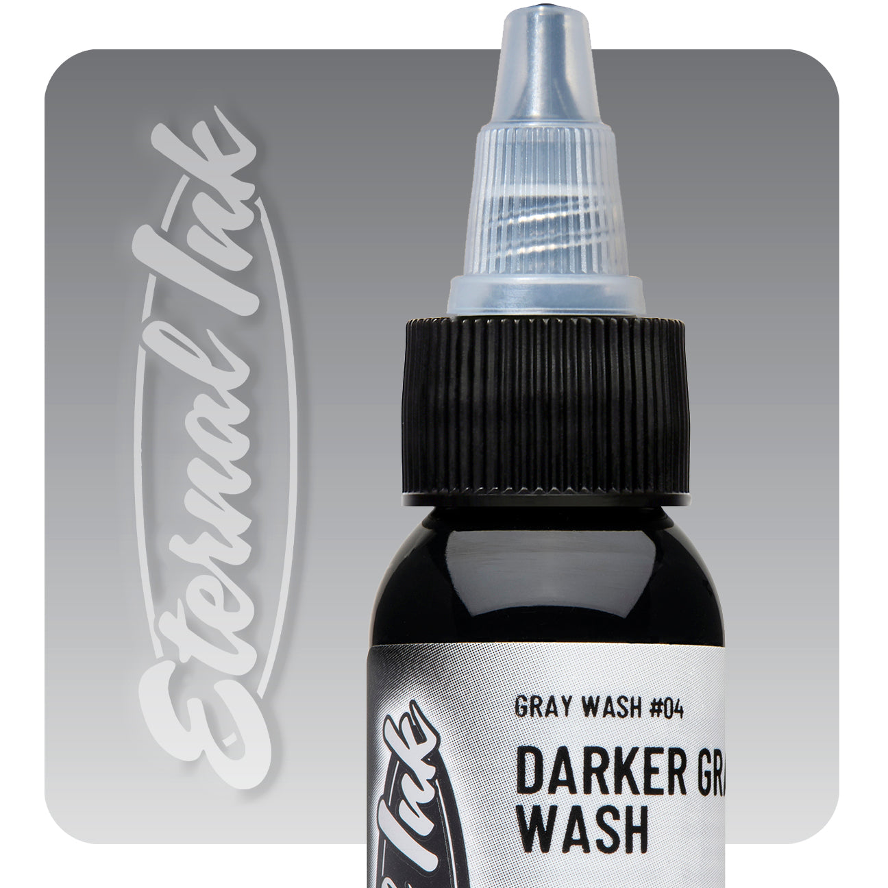 Eternal Darker Gray Wash Ink - Premium Waterproof Ink for Calligraphy, Tattoos & Art - Perfect for Professional Artists & DIY Projects