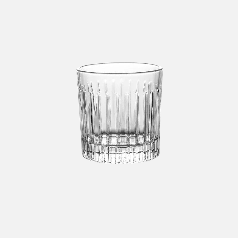 Ripple Harmony Ribbed Glassware Set - Elegant Drinking Glasses for Wine, Cocktails & Juice - Perfect for Parties, Weddings & Home Decor