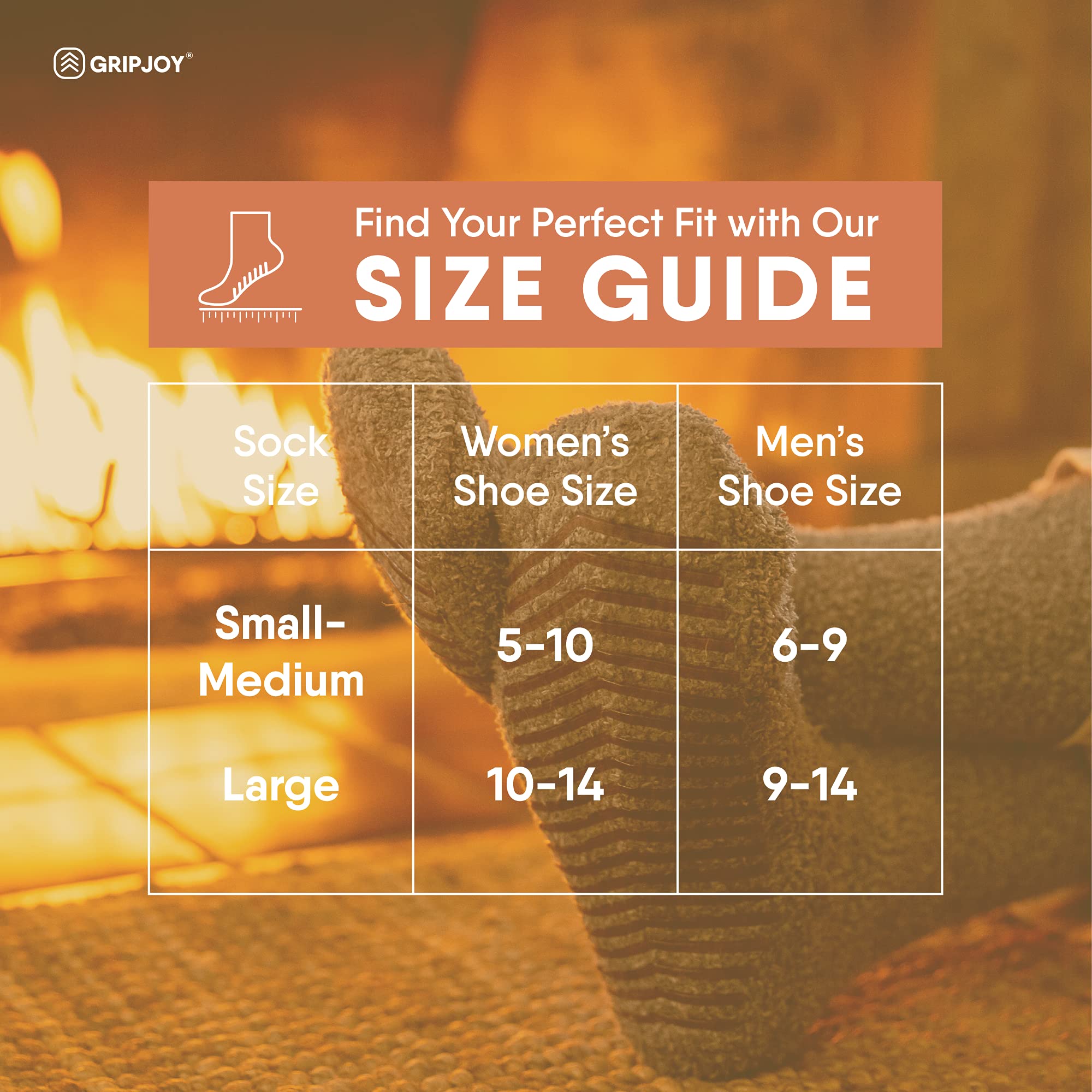 Non-Slip Gripjoy Fuzzy Socks for Women & Men - Cozy Gripper Slipper Socks with Anti-Skid Dots - Perfect for Hospital, Home & Winter Wear