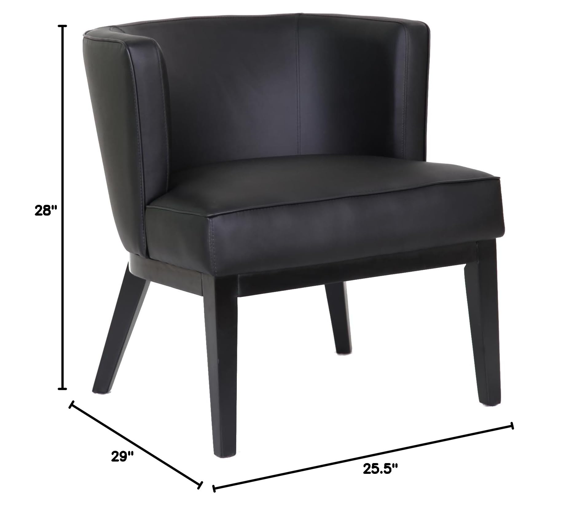 Boss Office Accent Chair - Black for Home & Office