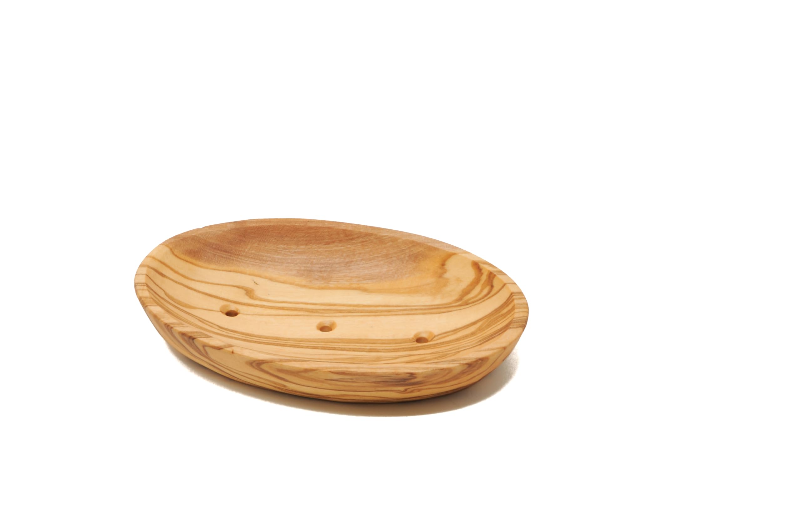Handmade Olive Wood Soap Dish - Bathroom & Kitchen Organizer