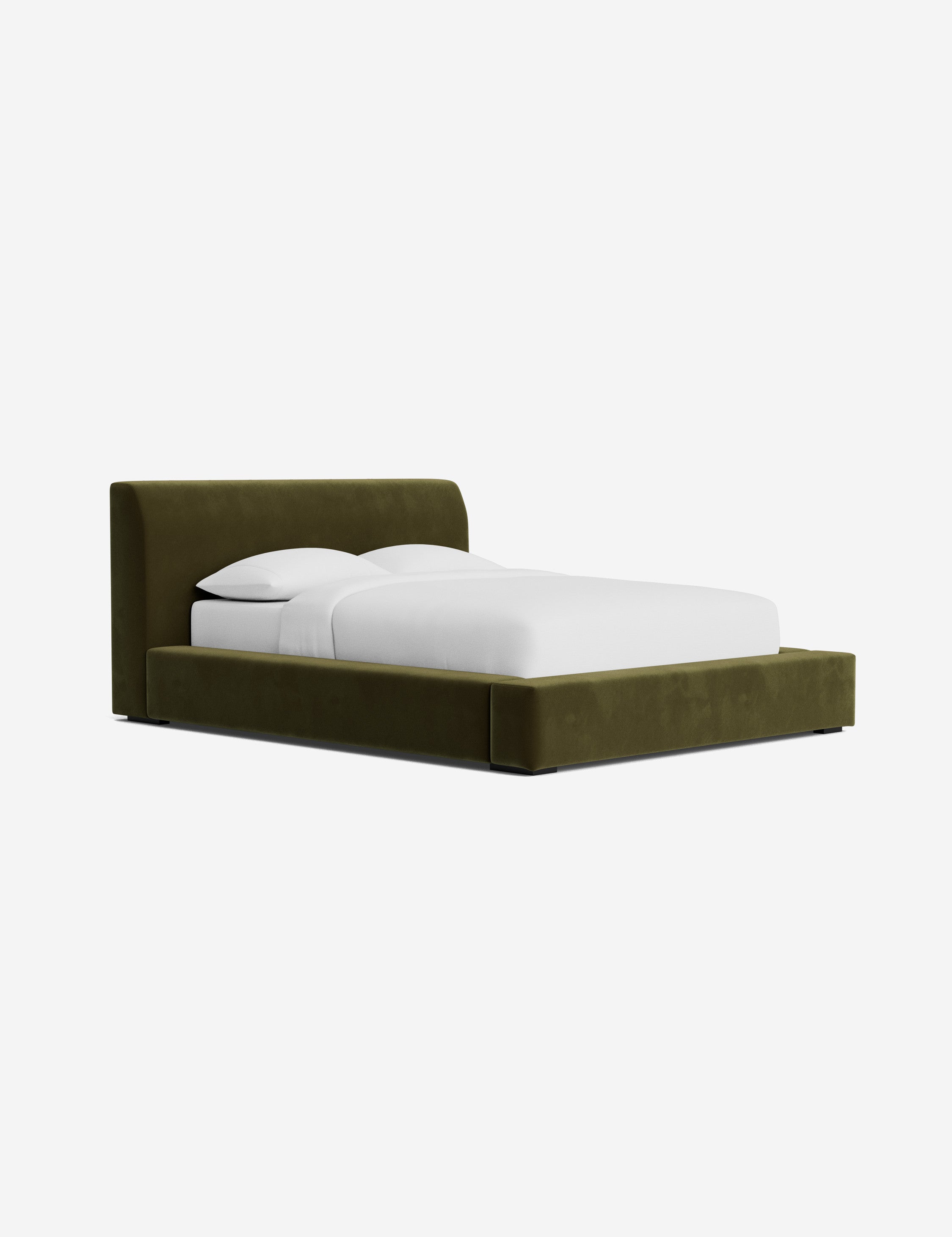 Clayton Platform Bed Frame - Modern Minimalist Wooden Bed with Sturdy Support - Perfect for Bedrooms, Guest Rooms & Small Spaces