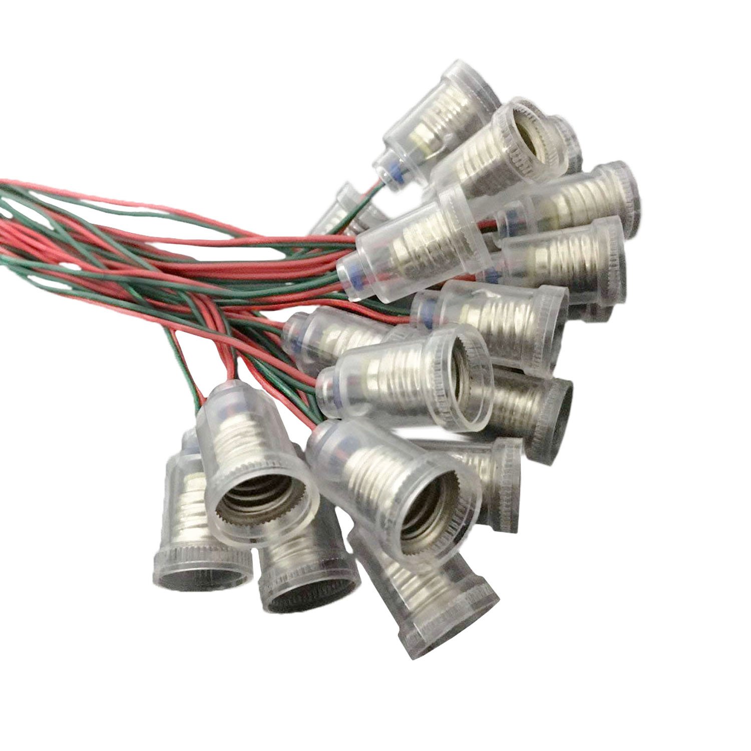 20PCS E10 Screw-Mount Bulb Holders with 8.6
