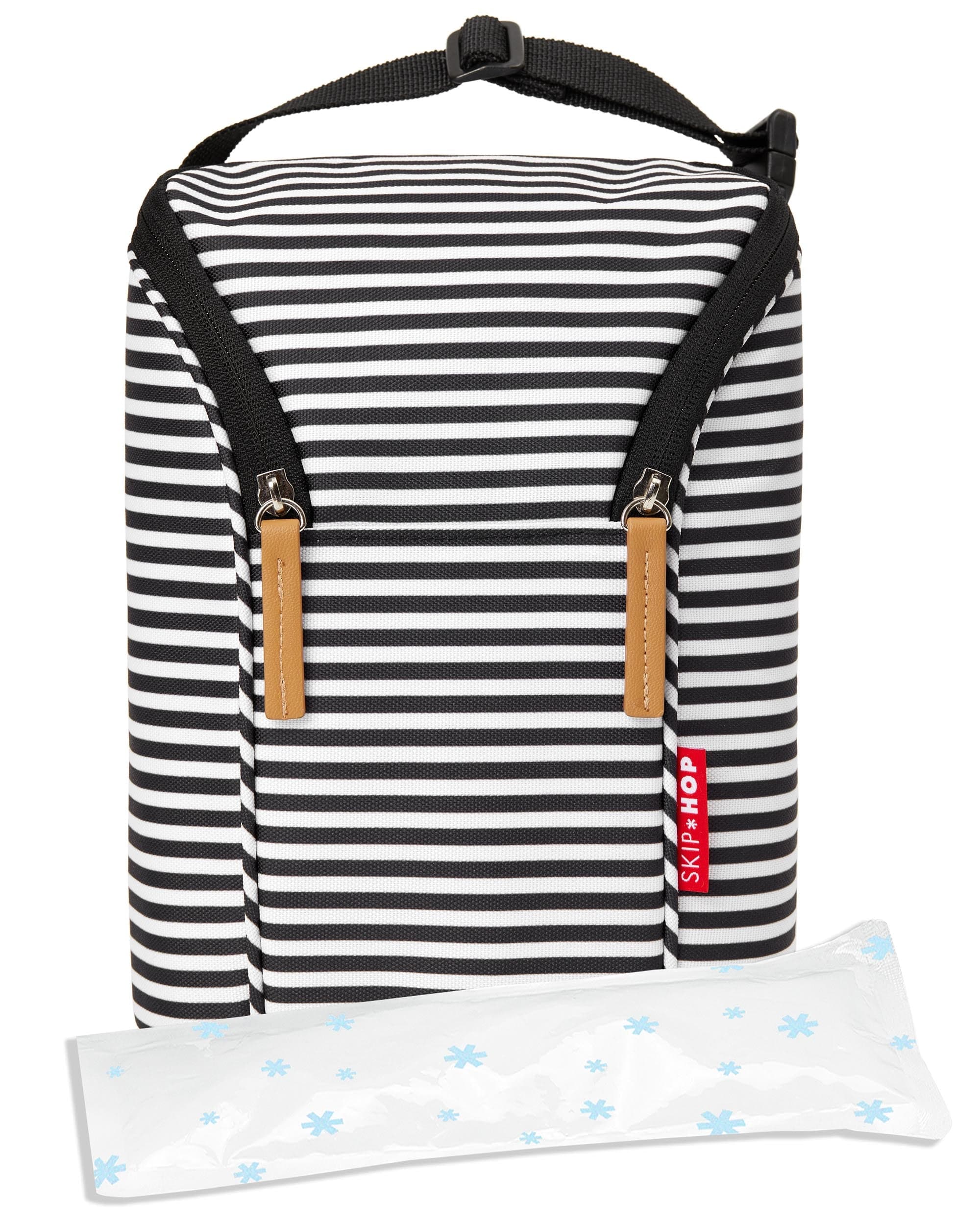 Skip Hop Grab & Go Double Bottle Bag - Insulated Baby Bottle Holder for Twins, Perfect for Daycare, Travel & On-the-Go Parents - BPA-Free & Leak-Proof Design