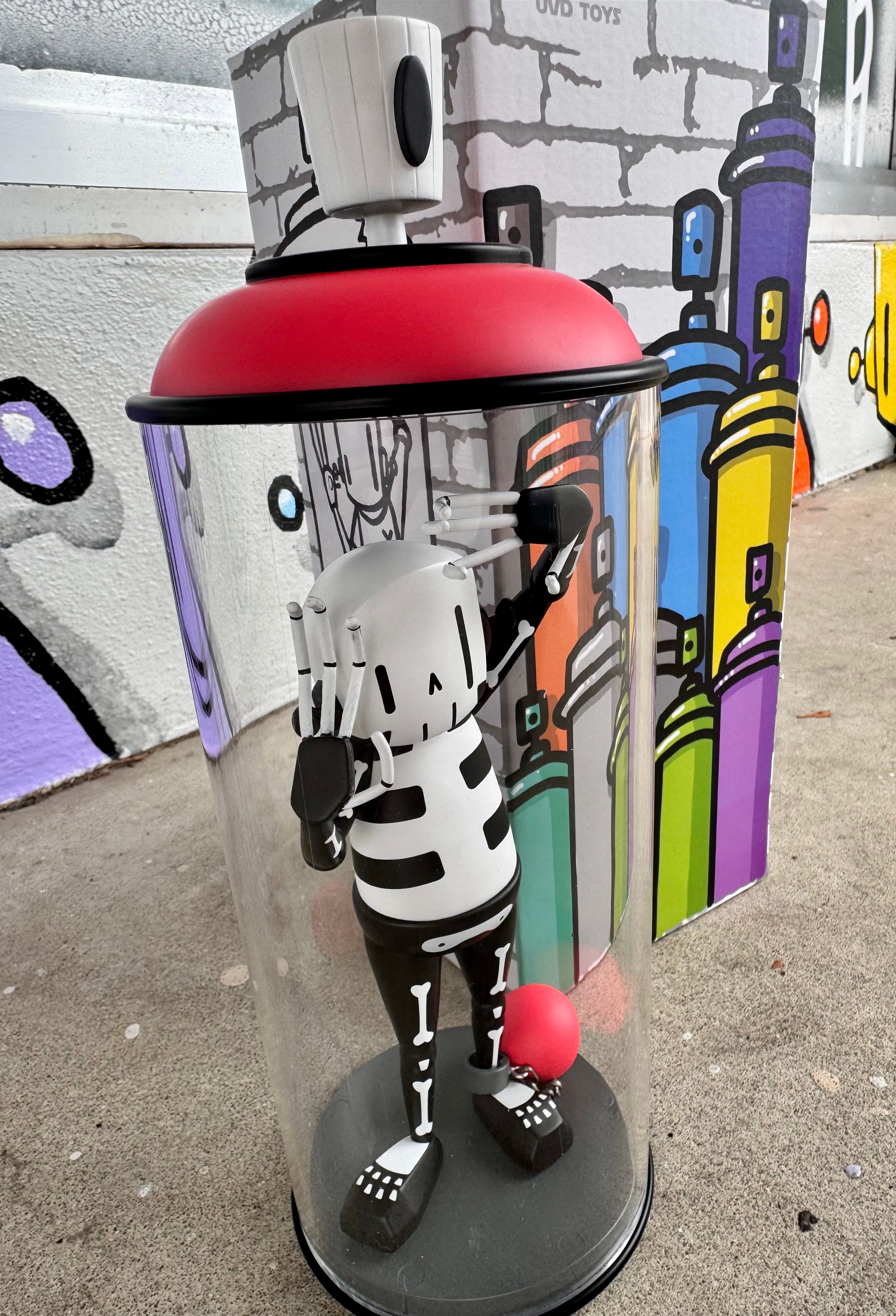 ChrisRWK Contents Under Pressure Vinyl Figure - Bones Edition | Limited Edition Art Toy for Collectors | Perfect for Home Display & Office Decor