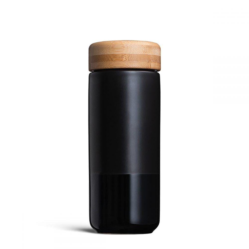 Premium Black Ceramic Coffee Mug - 12oz Insulated Travel Mug for Hot & Cold Drinks - Perfect for Home, Office, Camping & Gifts