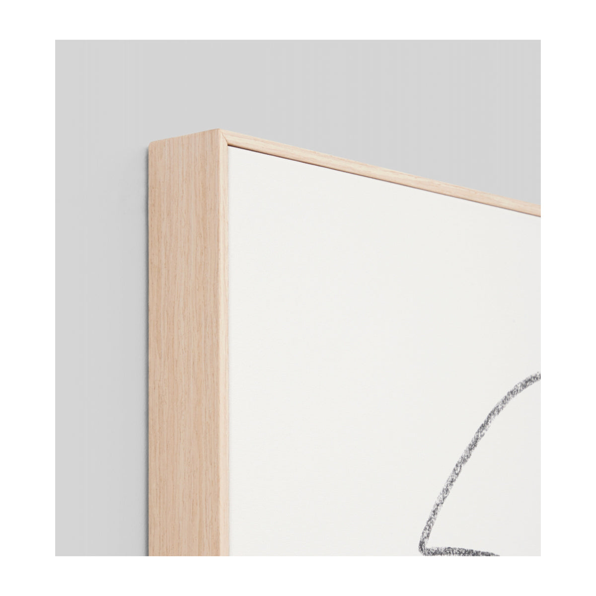 Linear Portrait 2 Framed Canvas Wall Art - Modern Abstract Home Decor for Living Room, Bedroom & Office