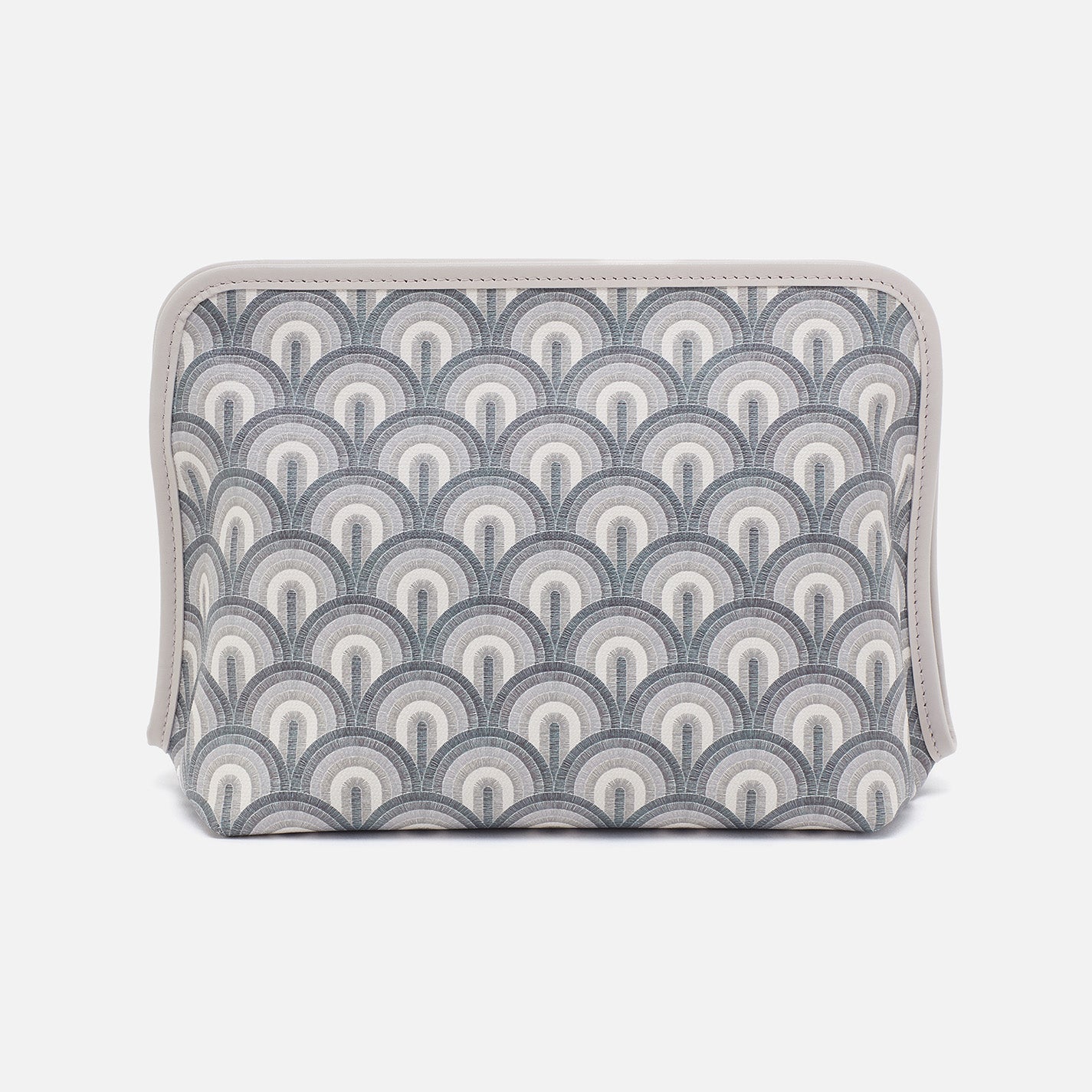 Large Cosmetic Makeup Pouch Travel Organizer - Waterproof Coated Canvas Bag for Women, Grey Dawn - Perfect for Travel, Gym & Daily Essentials Storage