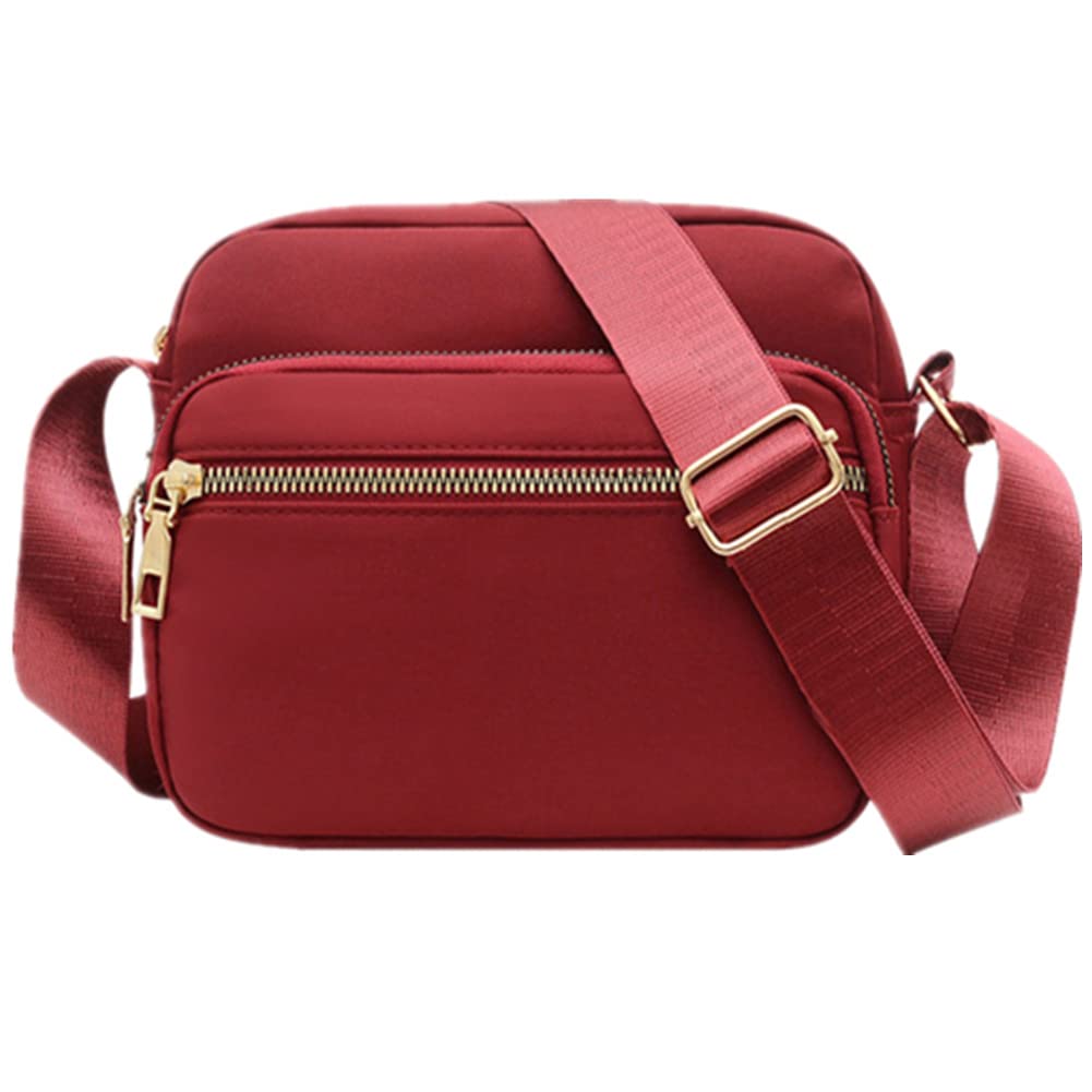 DIHKLCIO Women's Waterproof Nylon Crossbody Bag - Stylish Casual Messenger Purse for Everyday Use, Travel & Shopping (Black)