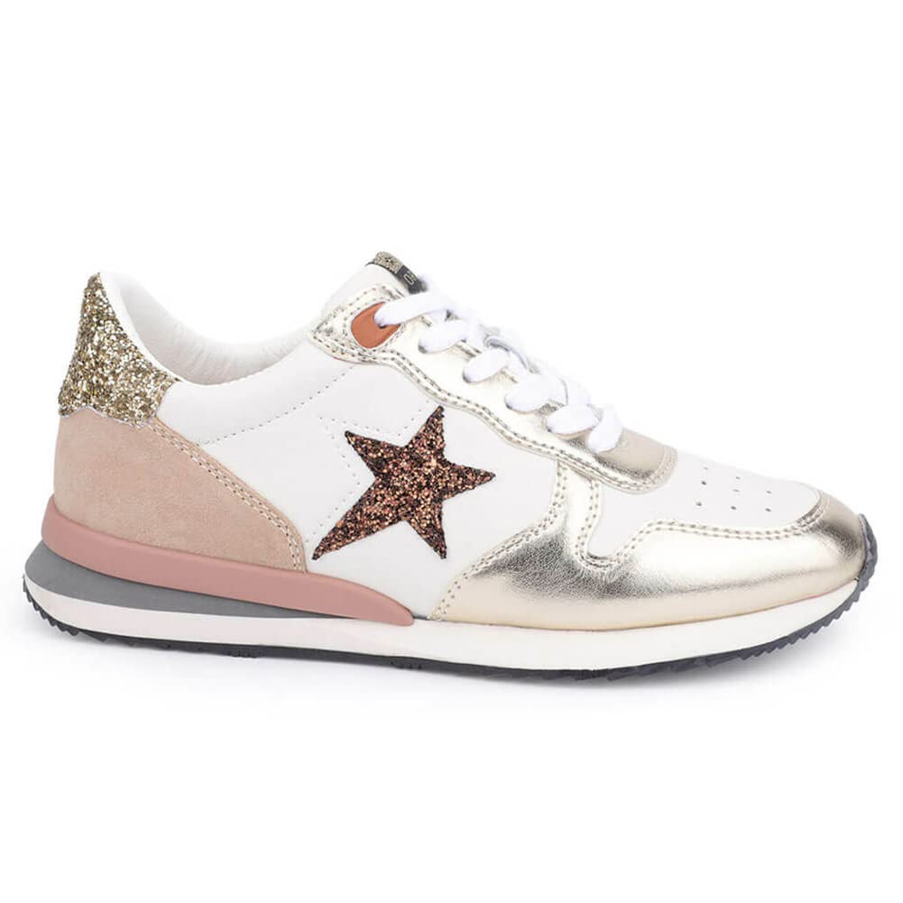 Vintage Havana Women's Rock Glitter Slip-On Sneakers - Casual Beige Shoes for Women | Comfortable Walking, Everyday Wear & Fashion Outfits
