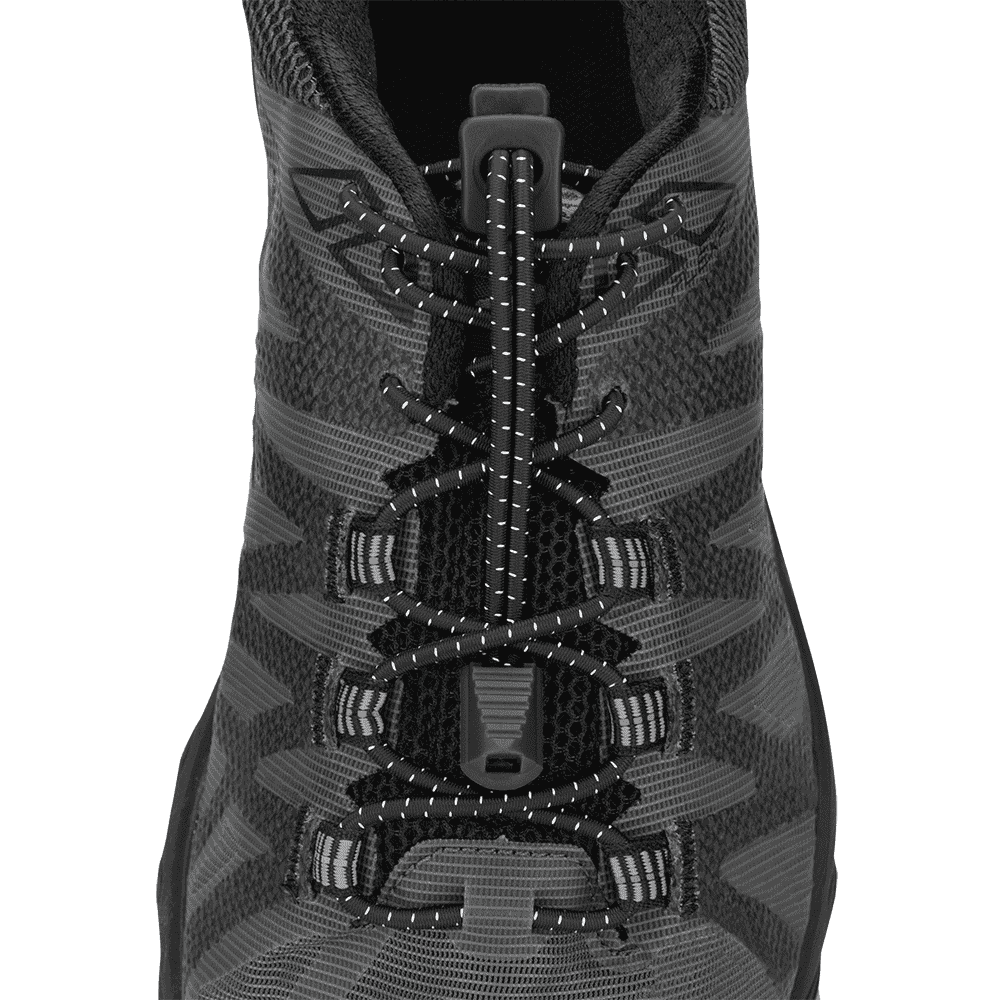 Nathan Run Laces - Reflective No-Tie Shoelaces for Running & Sports | Secure Fit for Jogging, Hiking & Workouts | Stay Tied During Active Lifestyles
