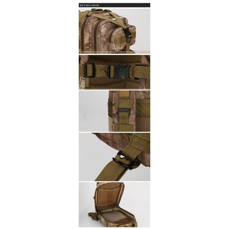 30L Tactical Backpack for Hiking, Camping & Travel - Durable Military Backpack with Molle System & Hydration Compatible - Perfect for Outdoor Adventures, Survival Gear & Daily Commute