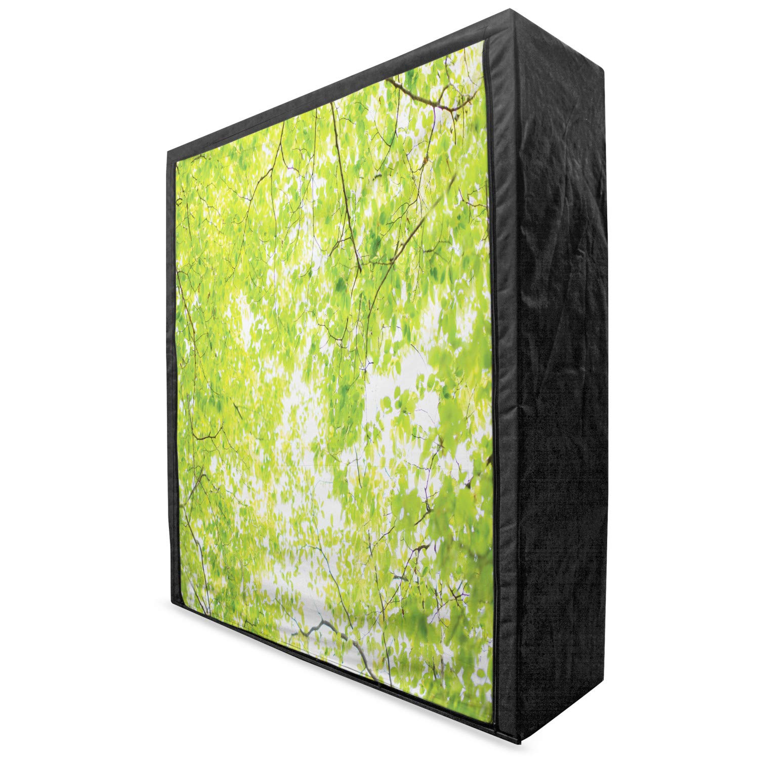 Ambesonne Green Leaves Portable Fabric Wardrobe - 59