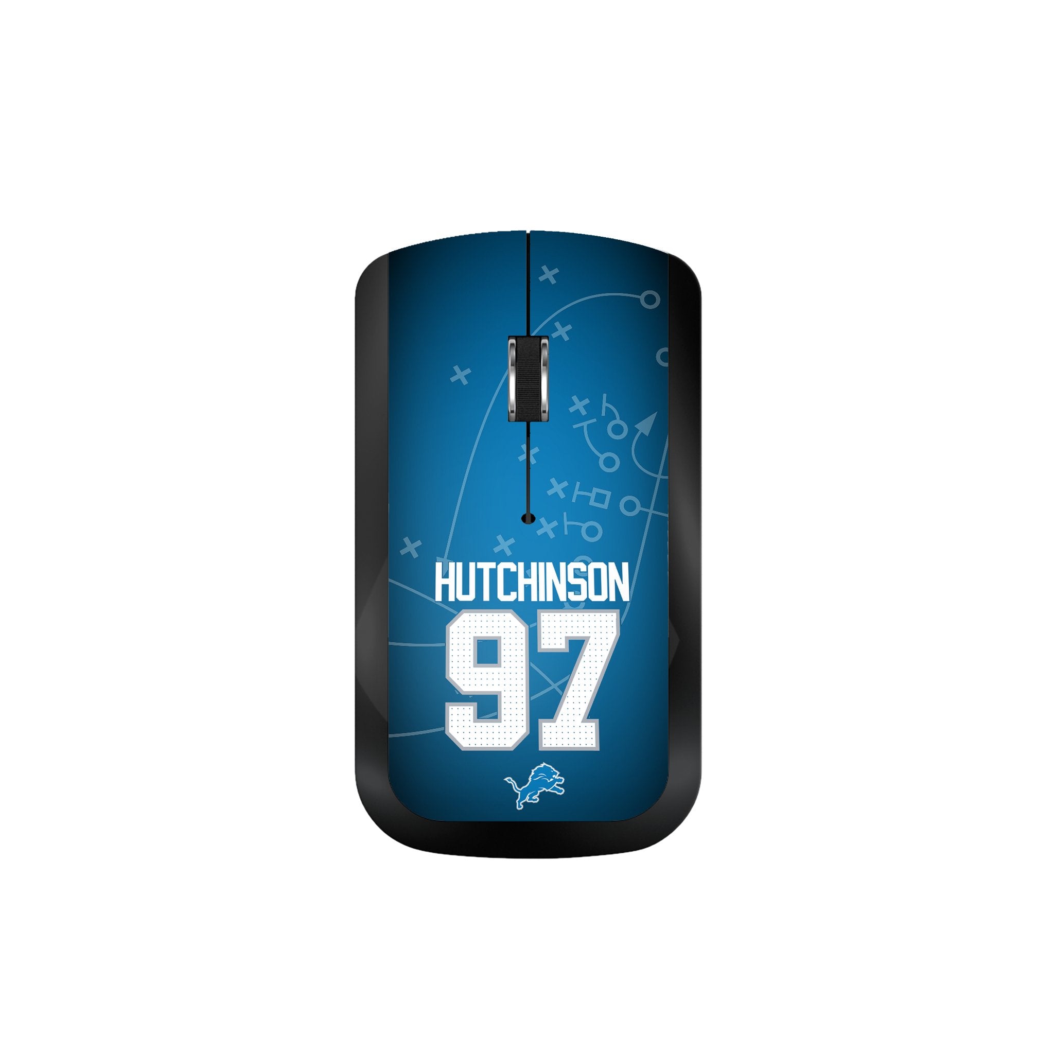 Aidan Hutchinson Detroit Lions 97 Wireless Gaming Mouse - Ergonomic USB Mouse for PC, Laptop, Mac - Perfect for Football Fans, Gaming, Office & Home Use