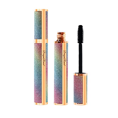 4D Silk Fiber Mascara for Women - Sky Slim Volumizing & Lengthening Mascara, Waterproof & Smudge-Proof, Long-Lasting Curling Formula for Thick Lashes, 5ml (Black, One Size) - Perfect for Everyday Wear, Date Night & Special Occasions