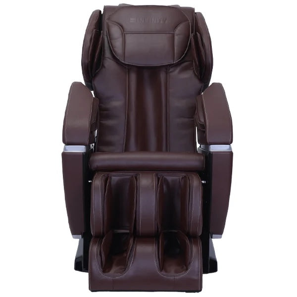 Prelude™ Full Body Massage Chair with Heat Therapy - Brown Leather Recliner for Home & Office Relaxation - Perfect for Stress Relief, Back Pain, and Muscle Recovery