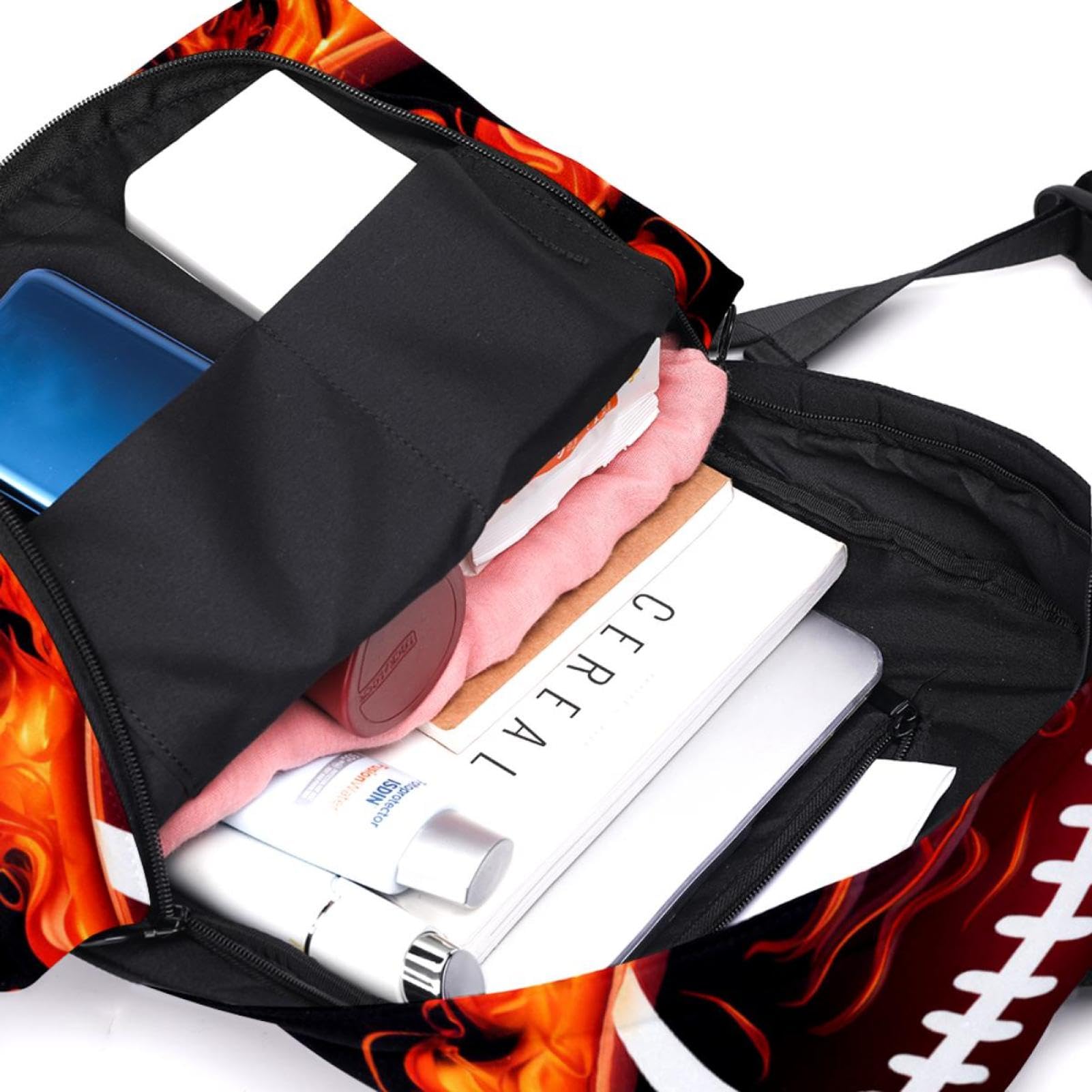 Men's & Women's Travel Backpack - Durable American Football Design Backpack for Hiking, Commuting & College Use