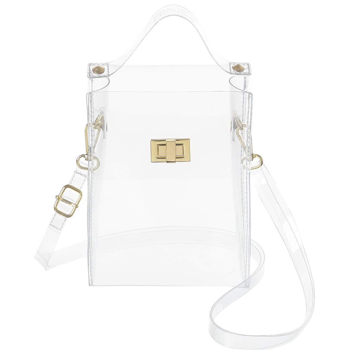 MINICAT Clear Crossbody Bag for Women - Stadium Approved Phone Purse for Concerts & Travel