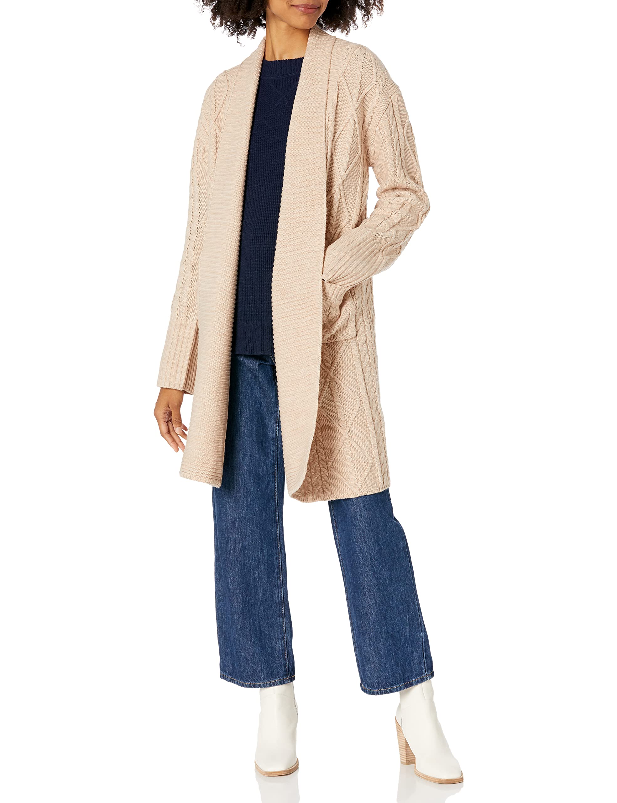 GUESS Women's Long Sleeve Cardigan Sweater - Soft Knit Open Front Wrap for Fall & Winter | Perfect for Office, Date Night & Casual Outfits
