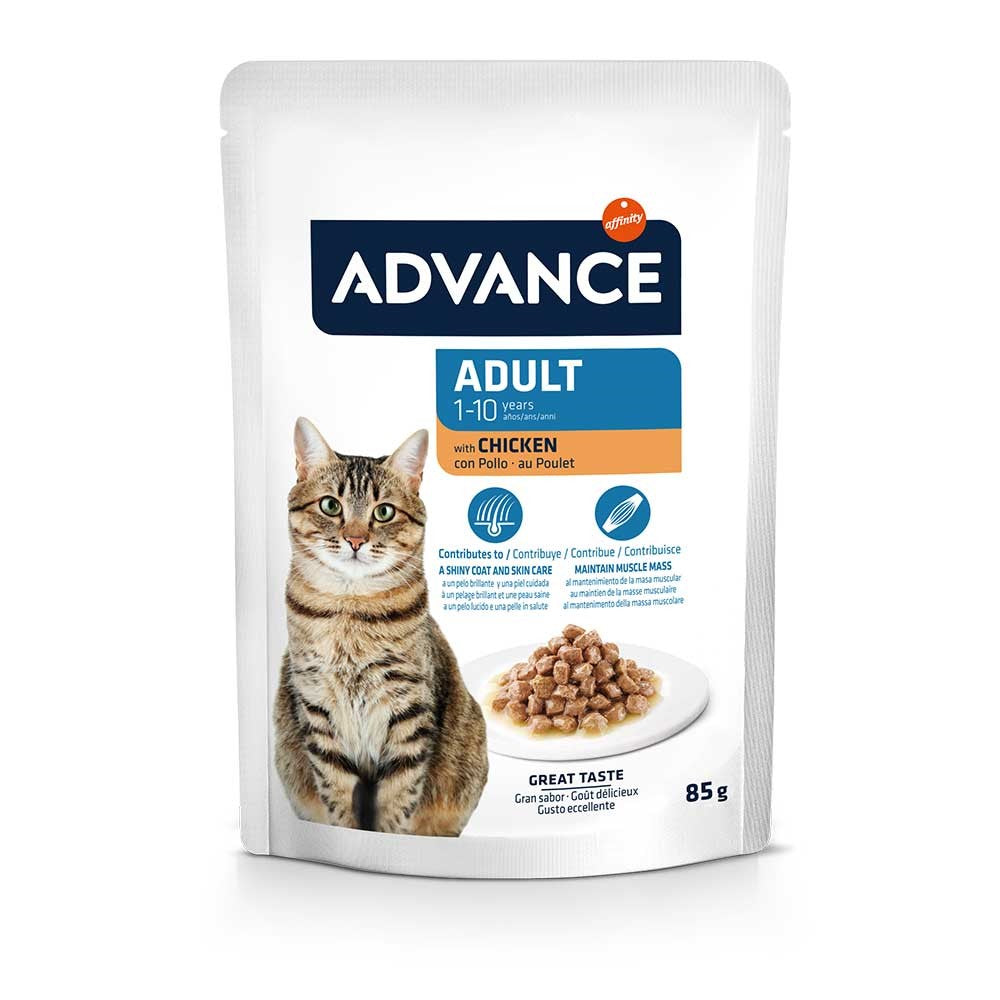 Premium AC Adult Cat Chicken Pouch - Grain-Free Wet Cat Food for Daily Nutrition & Hydration - Perfect for Mealtime, Travel & Senior Cat Care