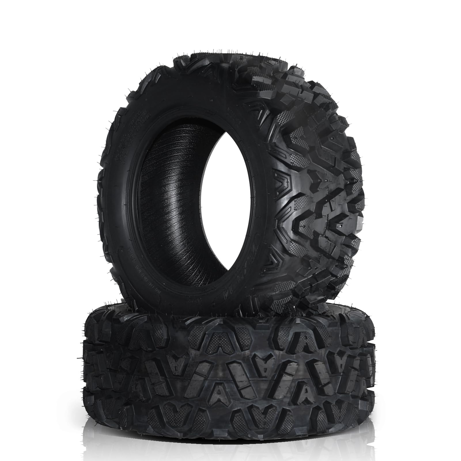 SUNROAD 4-Pack ATV/UTV Sport Tires - 26x9.00-14 Front & 26x11.00-14 Rear 6-Ply All-Terrain Tubeless Tires (26x9x14 & 26x11x14) for Off-Roading, Mudding & Trail Adventures