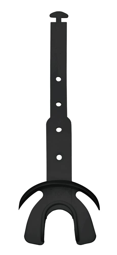 Markwort Vettex Doubleguard Mouthguard for Football, Lacrosse, MMA, Boxing & Braces - Breathable Lip Protection Mouth Guard with Strap (Black) - Perfect for Contact Sports & Orthodontic Protection