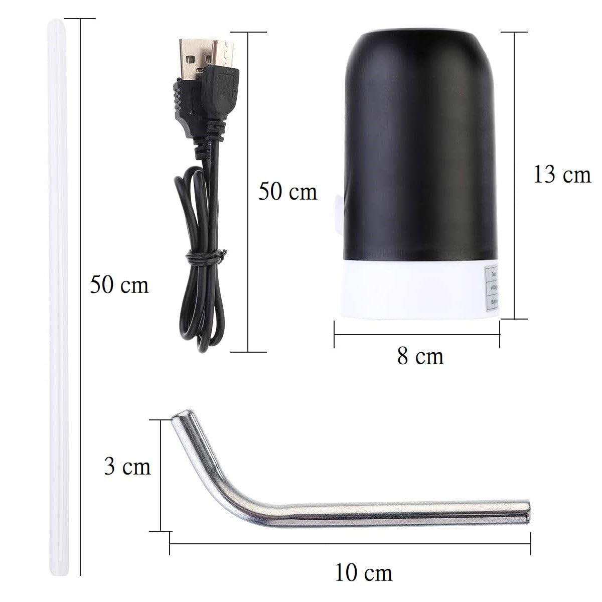USB Rechargeable Automatic Water Bottle Dispenser - Portable Pump for Bottles | Perfect for Travel, Camping & Home Use