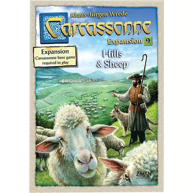 Carcassonne Hills & Sheep Expansion Board Game - Strategy Tile Placement Game for Adults & Families - Perfect for Game Nights & Family Gatherings