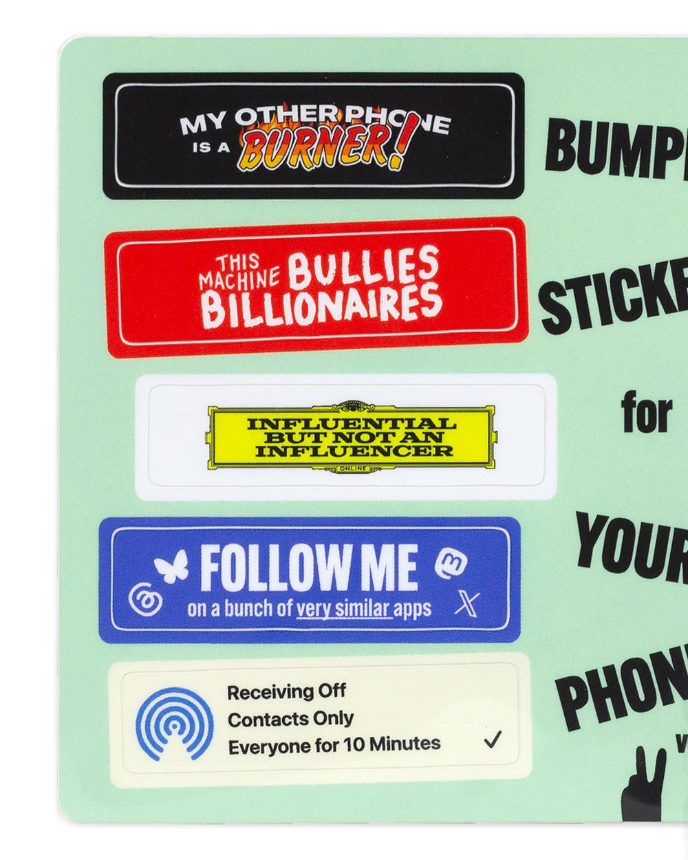 Premium Phone Bumper Stickers Vol. 2 - Durable Decorative Skins for iPhone & Android - Perfect for Personalization, Protection & Style