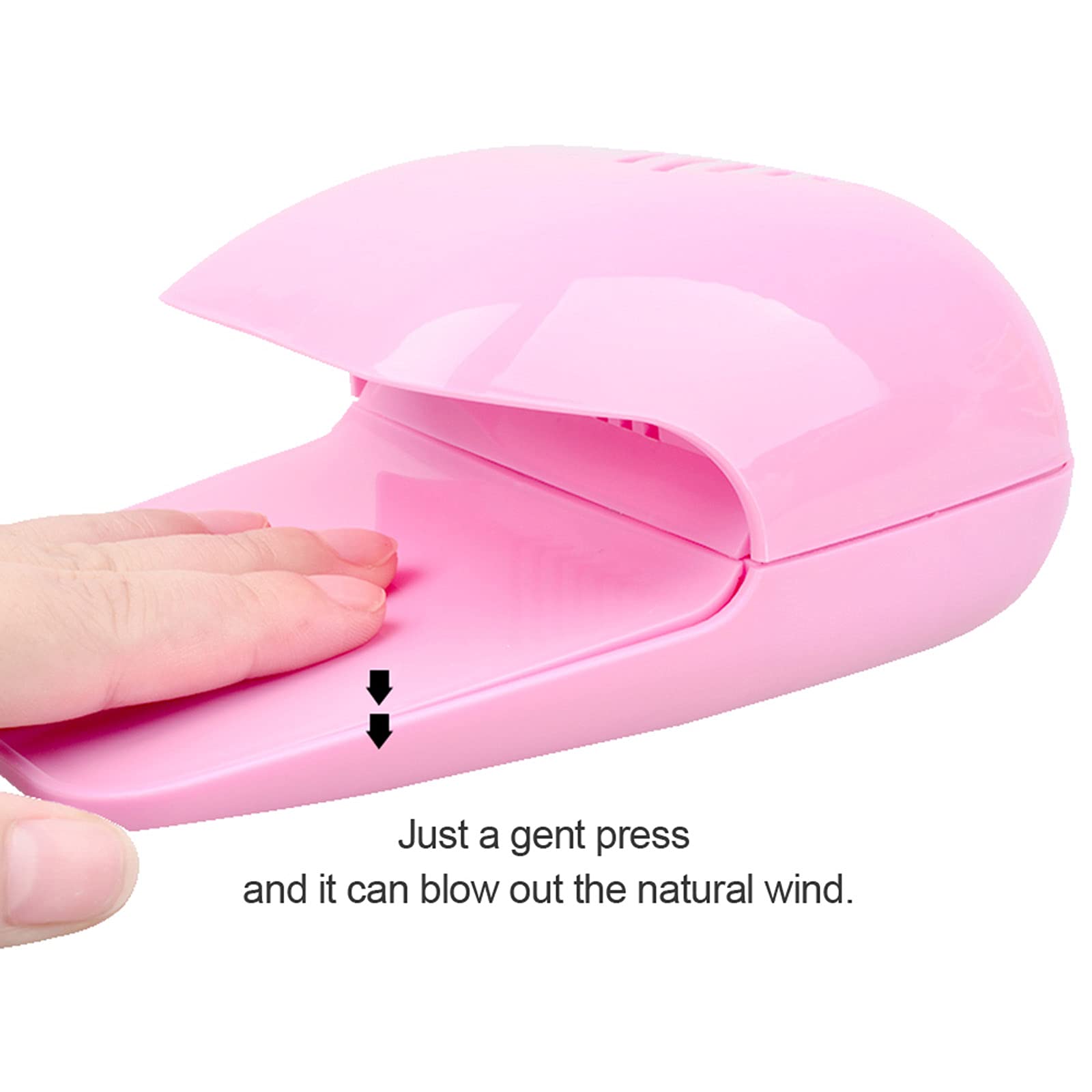 Ankeer Mini Portable Nail Polish Dryer Fan - Fast Drying Nail Art Blow Dryer & Cooler Tool for Home, Salon, Travel & DIY Manicures