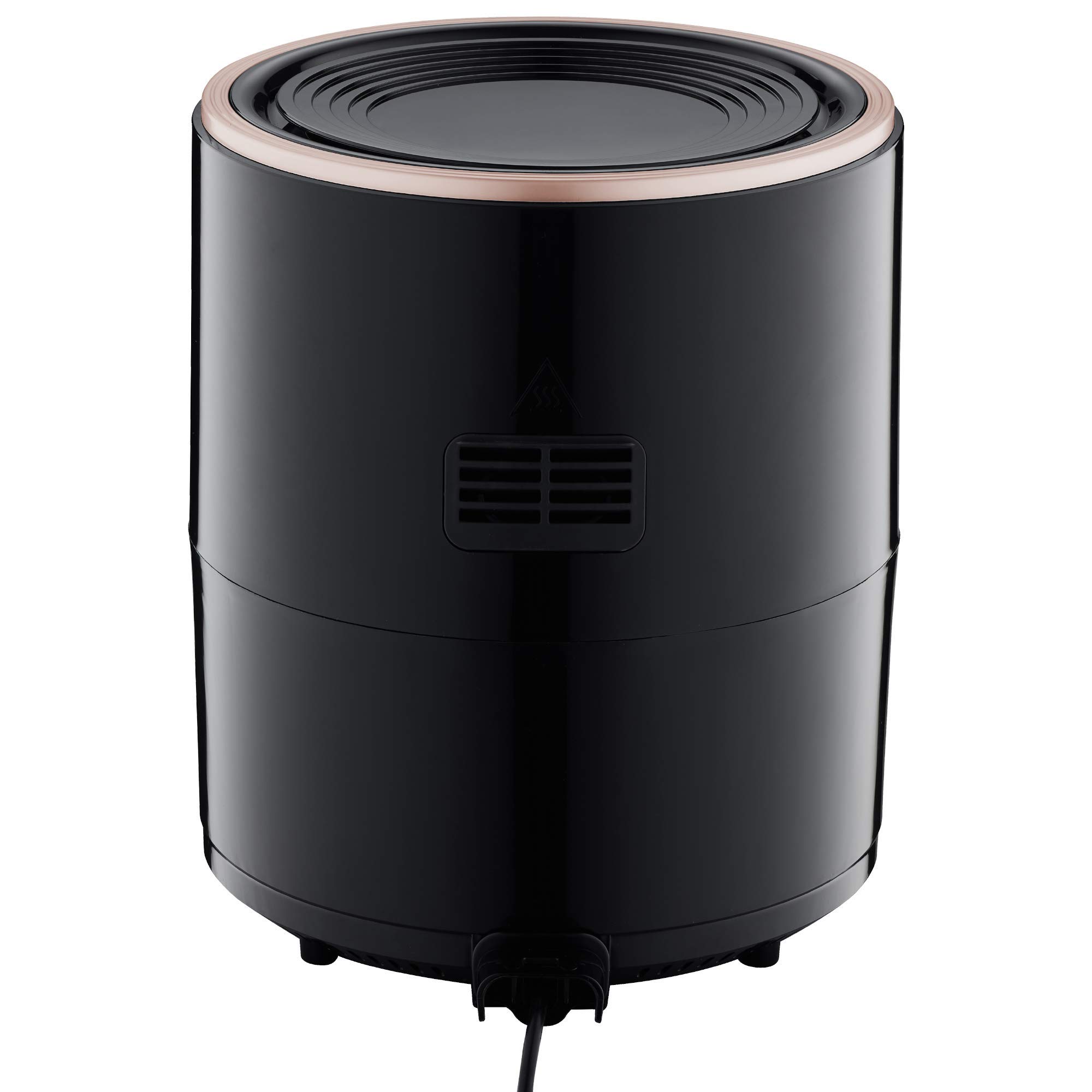 GoWISE USA GW22965 5-Quart Digital Air Fryer with Touchscreen & Recipe Book - Healthy Oil-Free Cooking for Chicken, Fries & More - Black/Copper (Perfect for Family Meals & Quick Snacks)