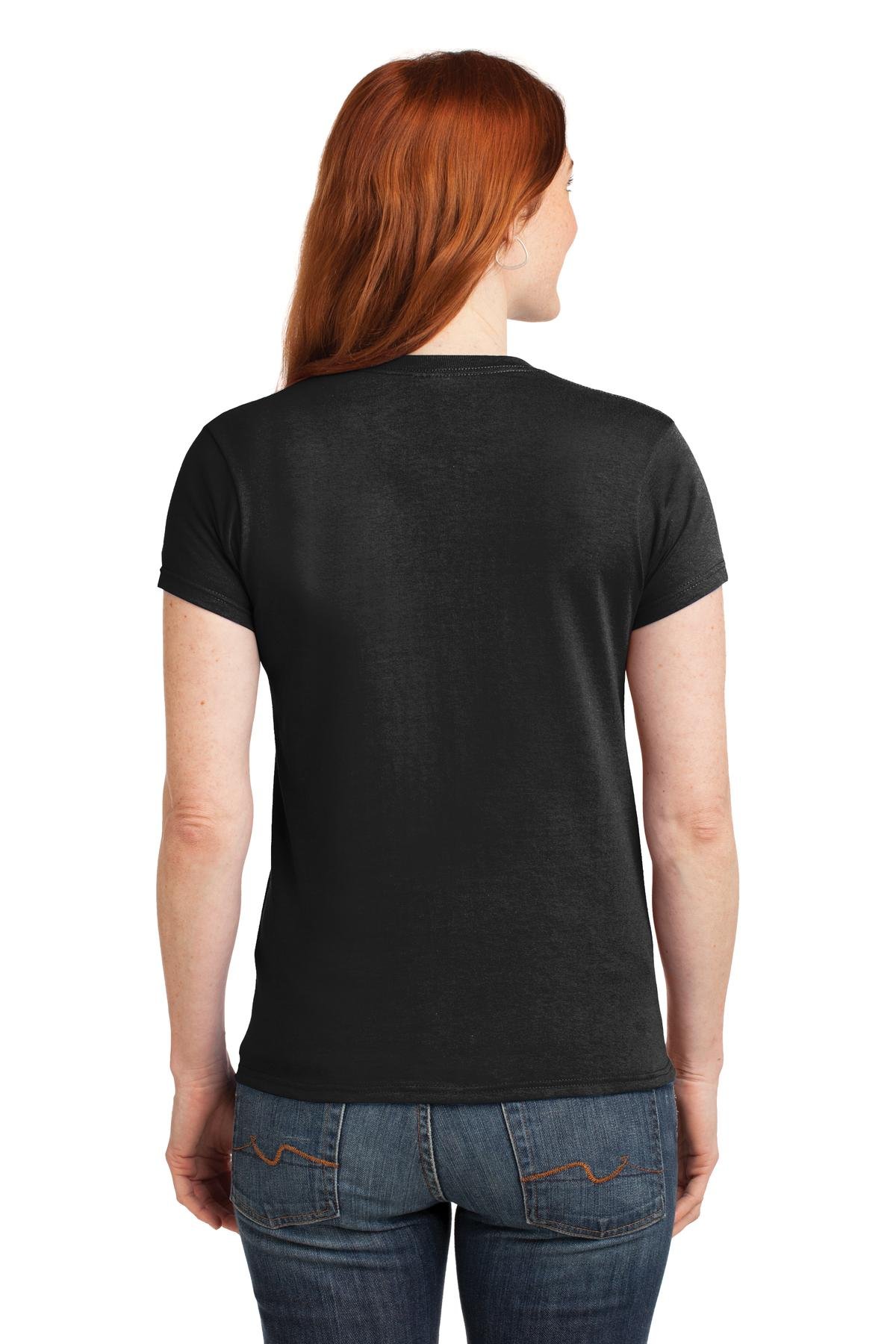 Gildan Performance Women's 4.5 oz. Short Sleeve T-Shirt (G420L) - Black - Comfortable Cotton Tee for Casual Wear, Gym & Everyday Outfits