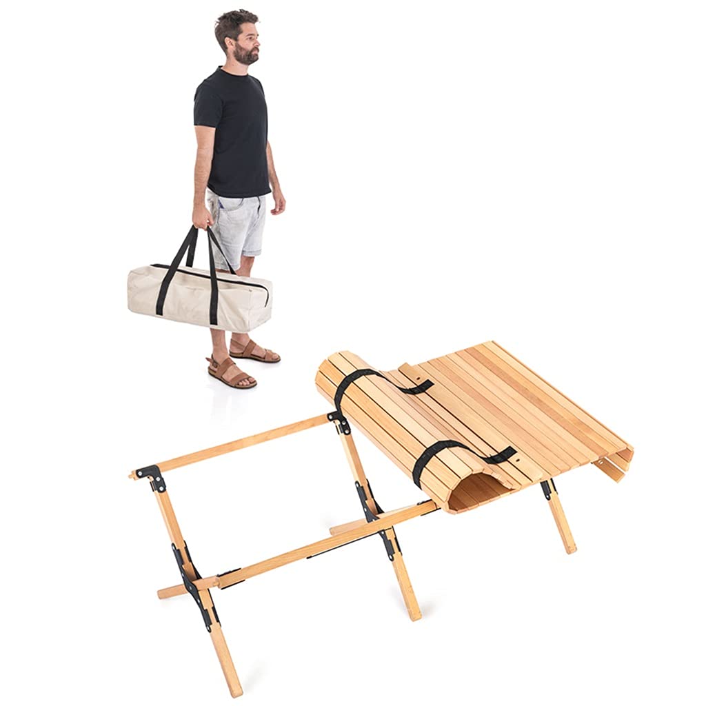 **Yellow Portable Folding Picnic Table - 48