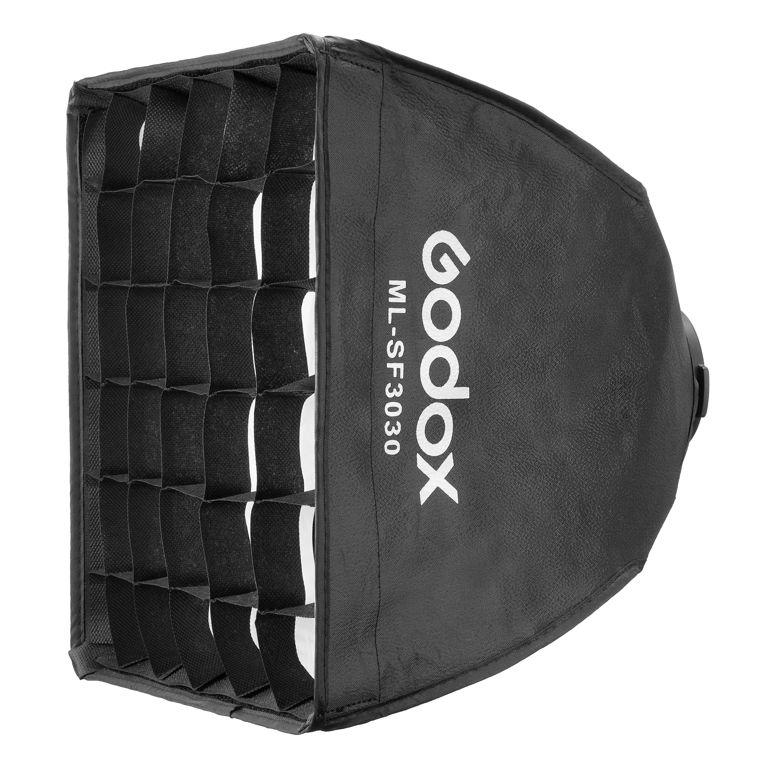 Godox ML SF3030 30x30cm Rectangle Softbox for Studio Photography - Perfect for Portraits, Product Shots & YouTube Lighting