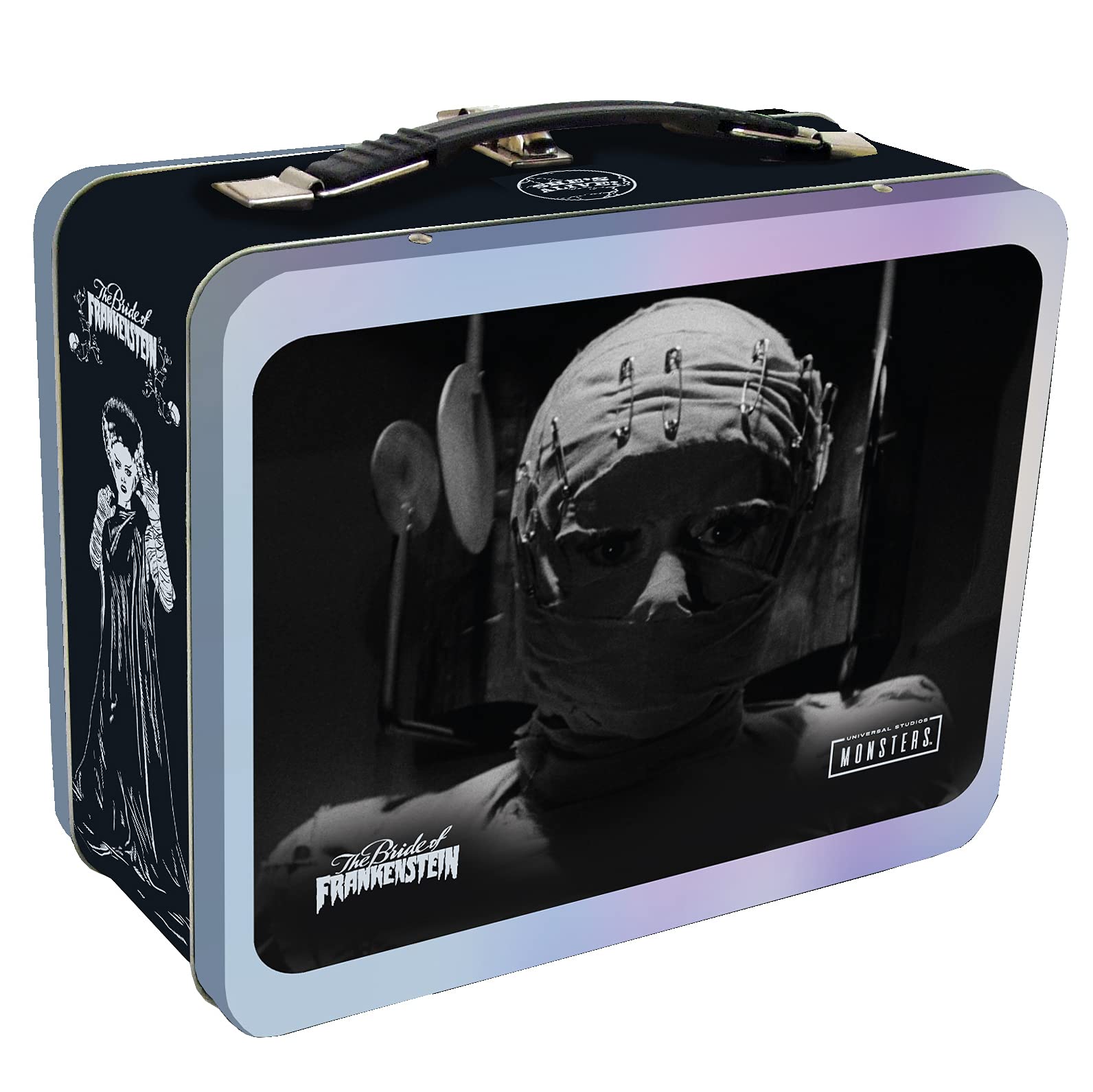 The Bride of Frankenstein Tin Tote Bag - Official Movie Merchandise by Factory Entertainment - Perfect for Collectors, Halloween Decor & Comic-Con Events